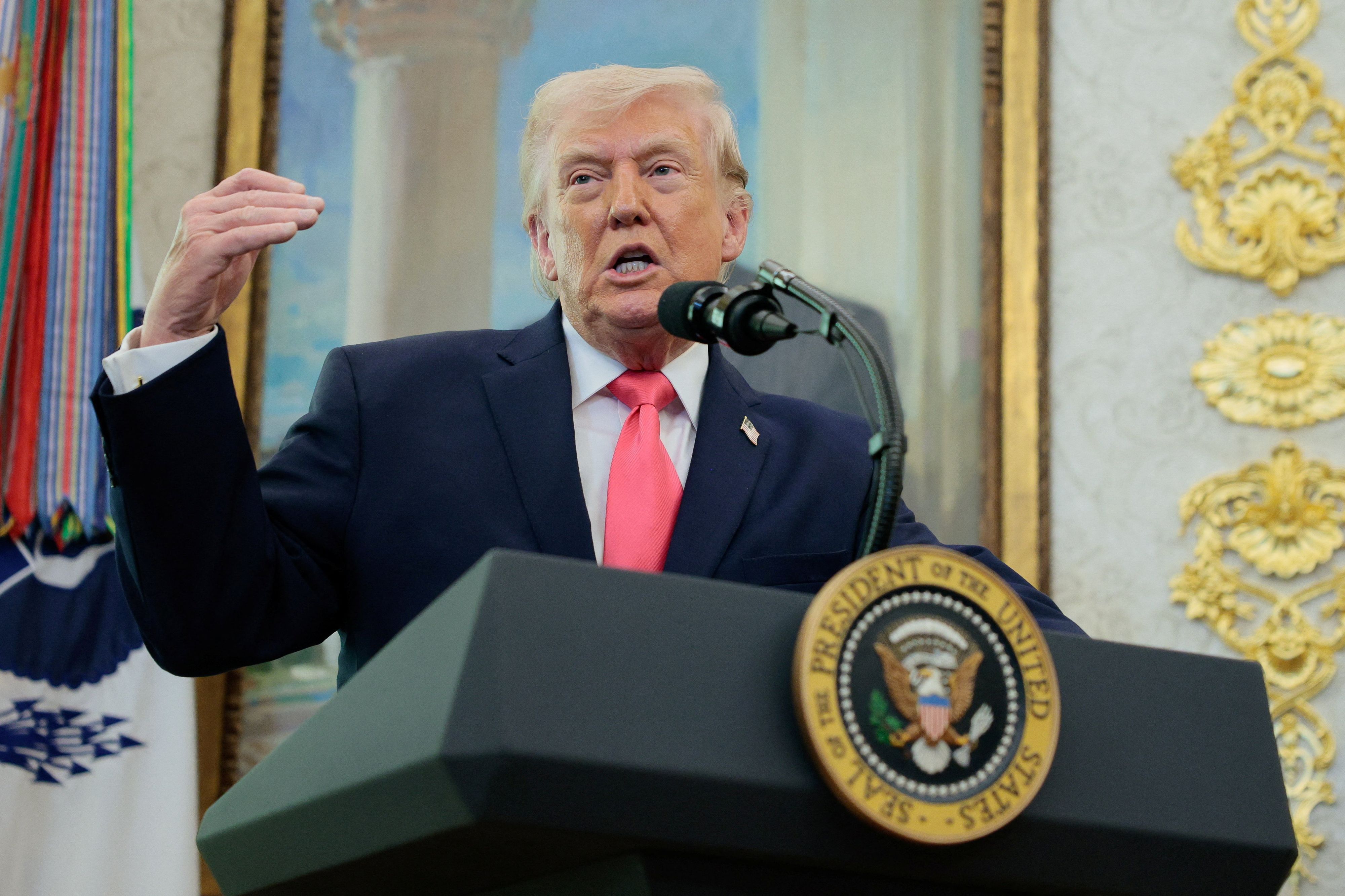 US-Präsident Donald Trump sprach von einem Geschenk aus Teheran.