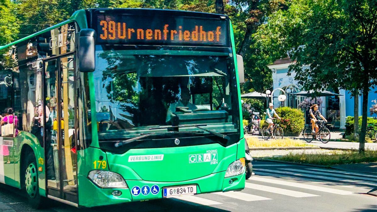 Eine Baustelle sorgt für am Montag für Änderungen bei Grazer Buslinie 39 in Fahrtrichtung Urnenfriedhof.