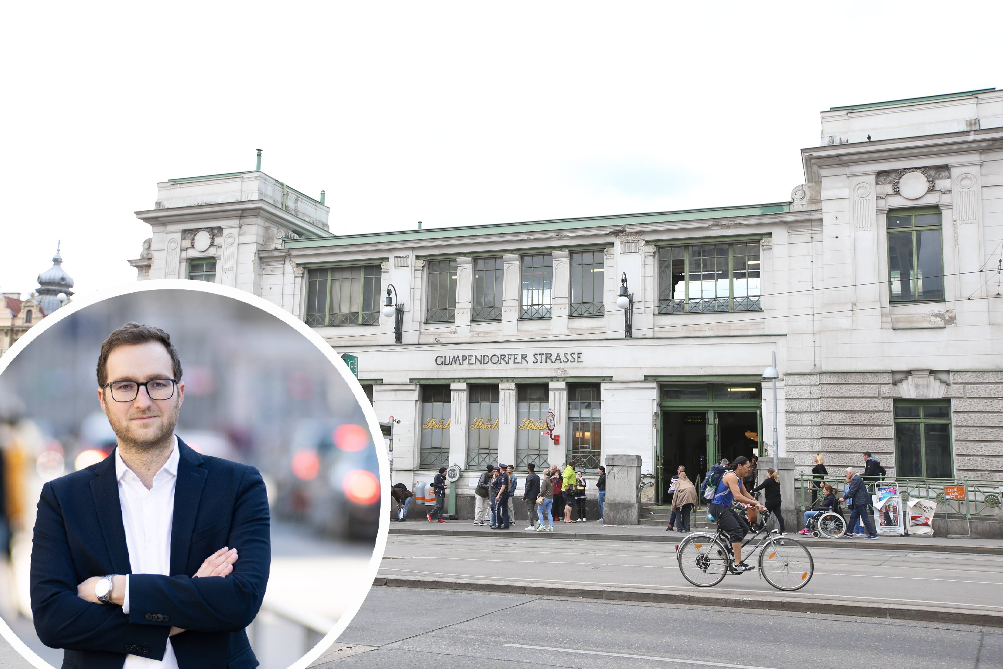 Felix Ofner, Bezirksparteiobmann der Volkspartei im 15. Bezirk, fordert eine Entschärfung des Drogenhotspots.