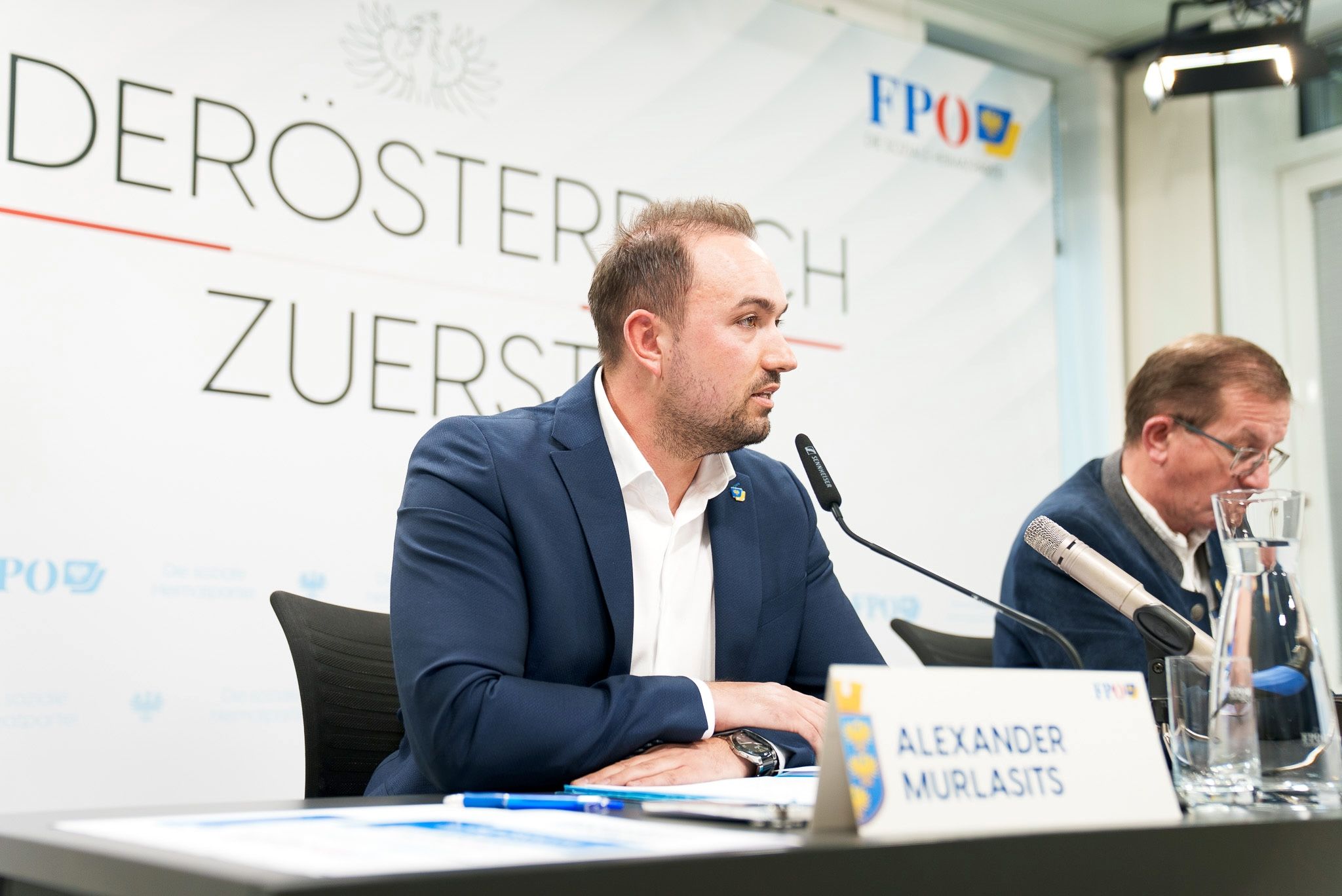 FPÖ Niederösterreich Landesparteisekretär Alexander Murlasits und FPÖ Niederösterreich Energiesprecher LAbg. Dieter Dorner