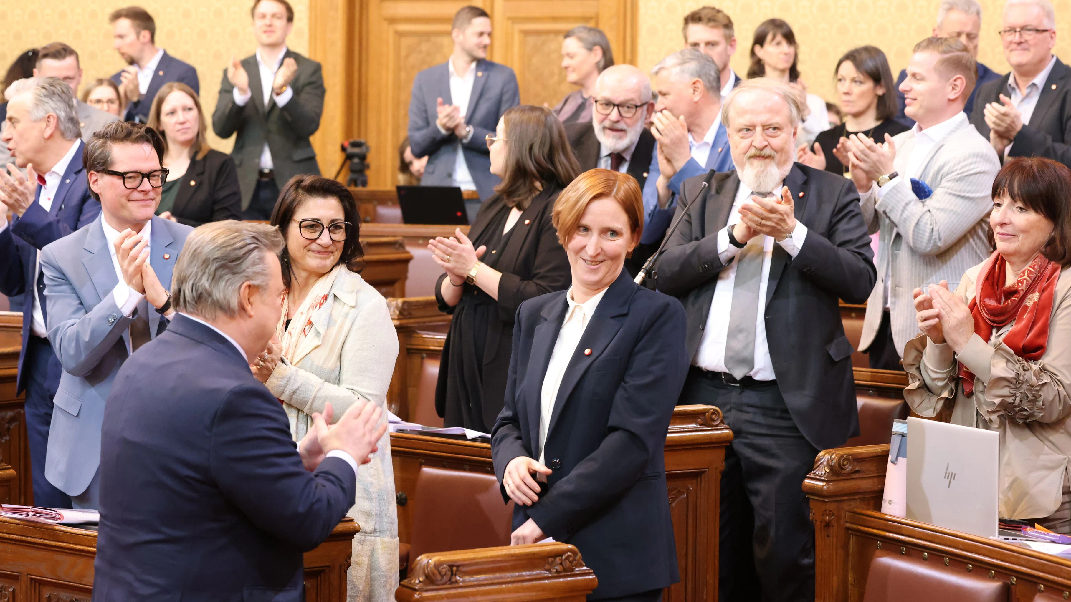Neue Wohnbaustadträtin Elke Hanel-Torsch im Gemeinderat. 