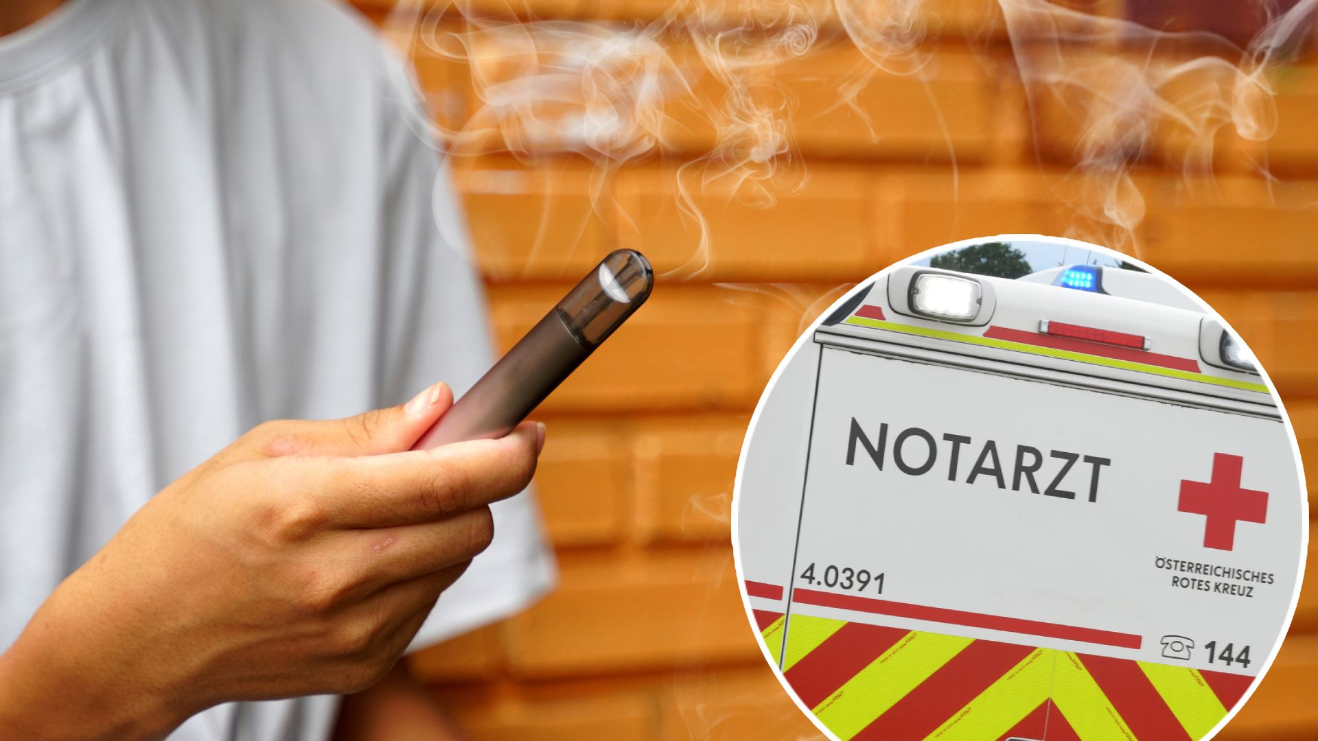 Zwei Teenager mussten nach dem Vapen vergangene Woche vom Notarzt versorgt werden. (Symbolbild)