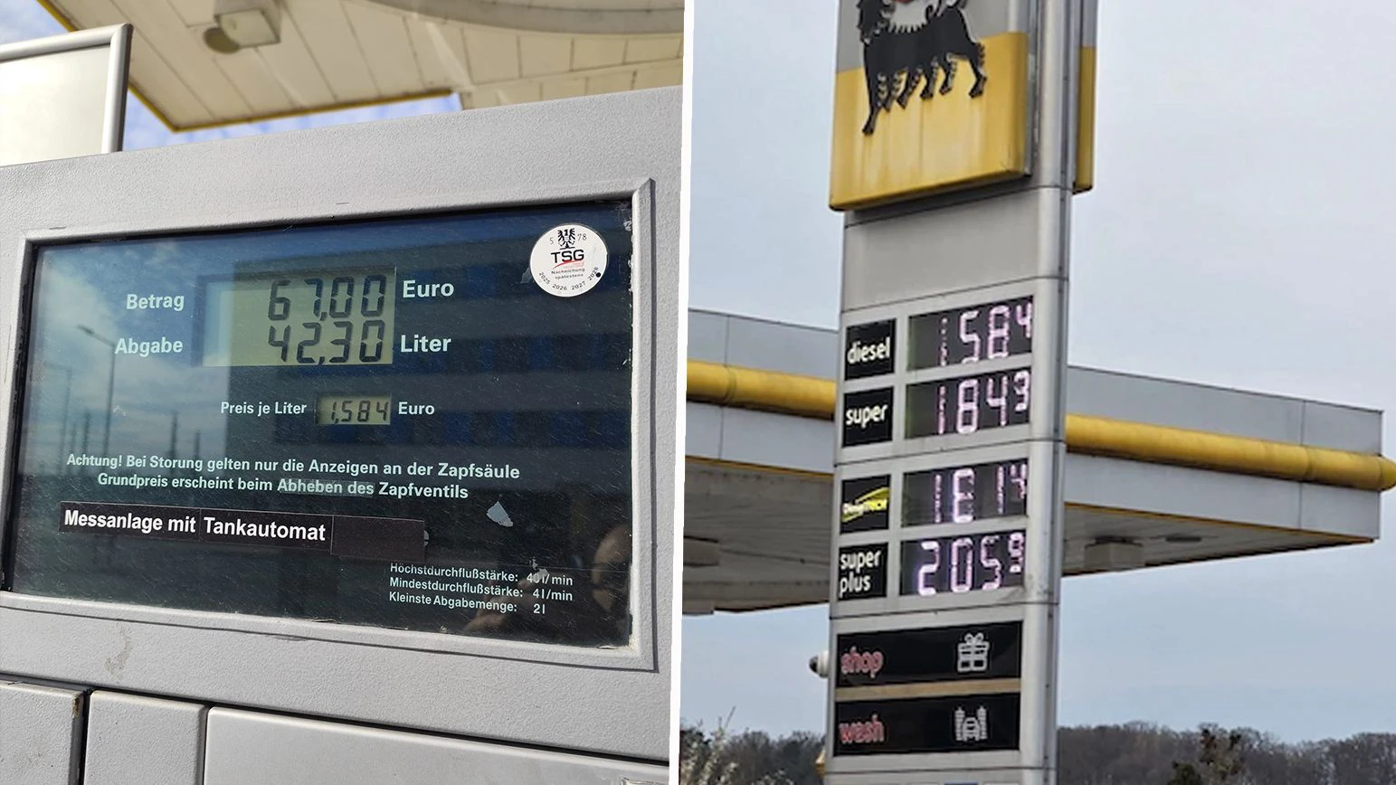 Heute.at - Frau tankt bei SB-Tankstelle, spart über 20 Euro