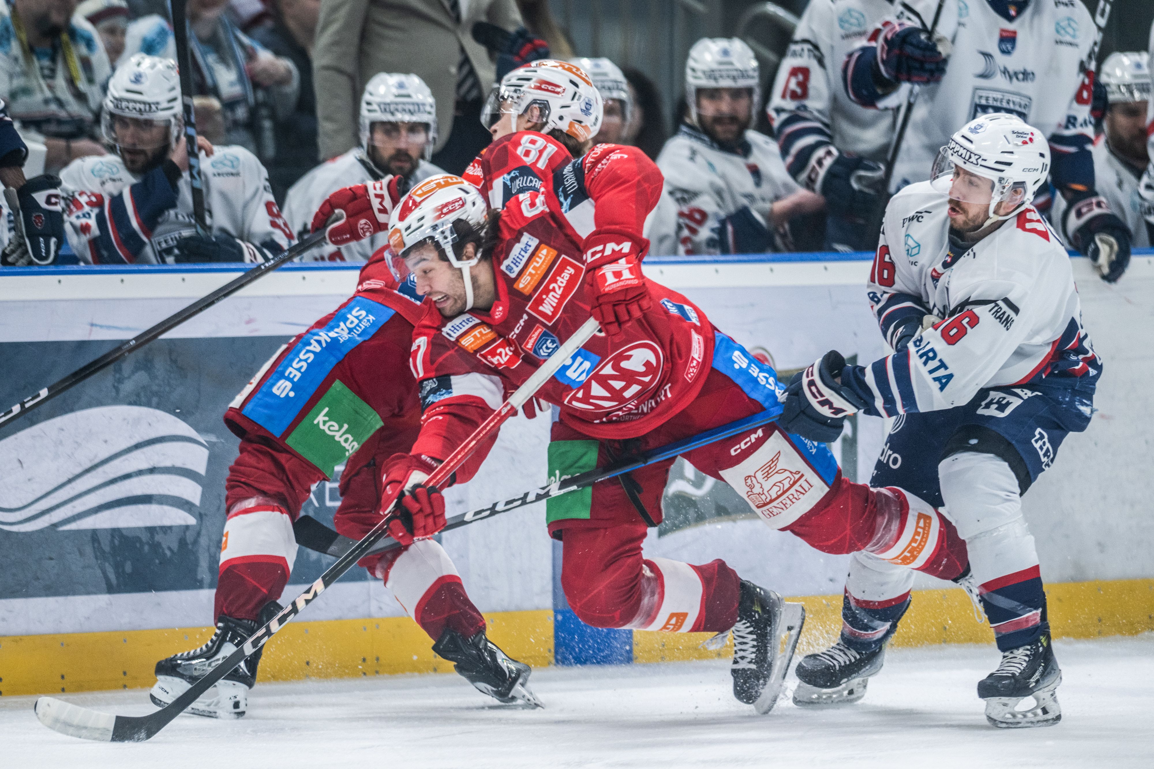 Viertelfinal-Fight: Fehervar gegen den KAC.