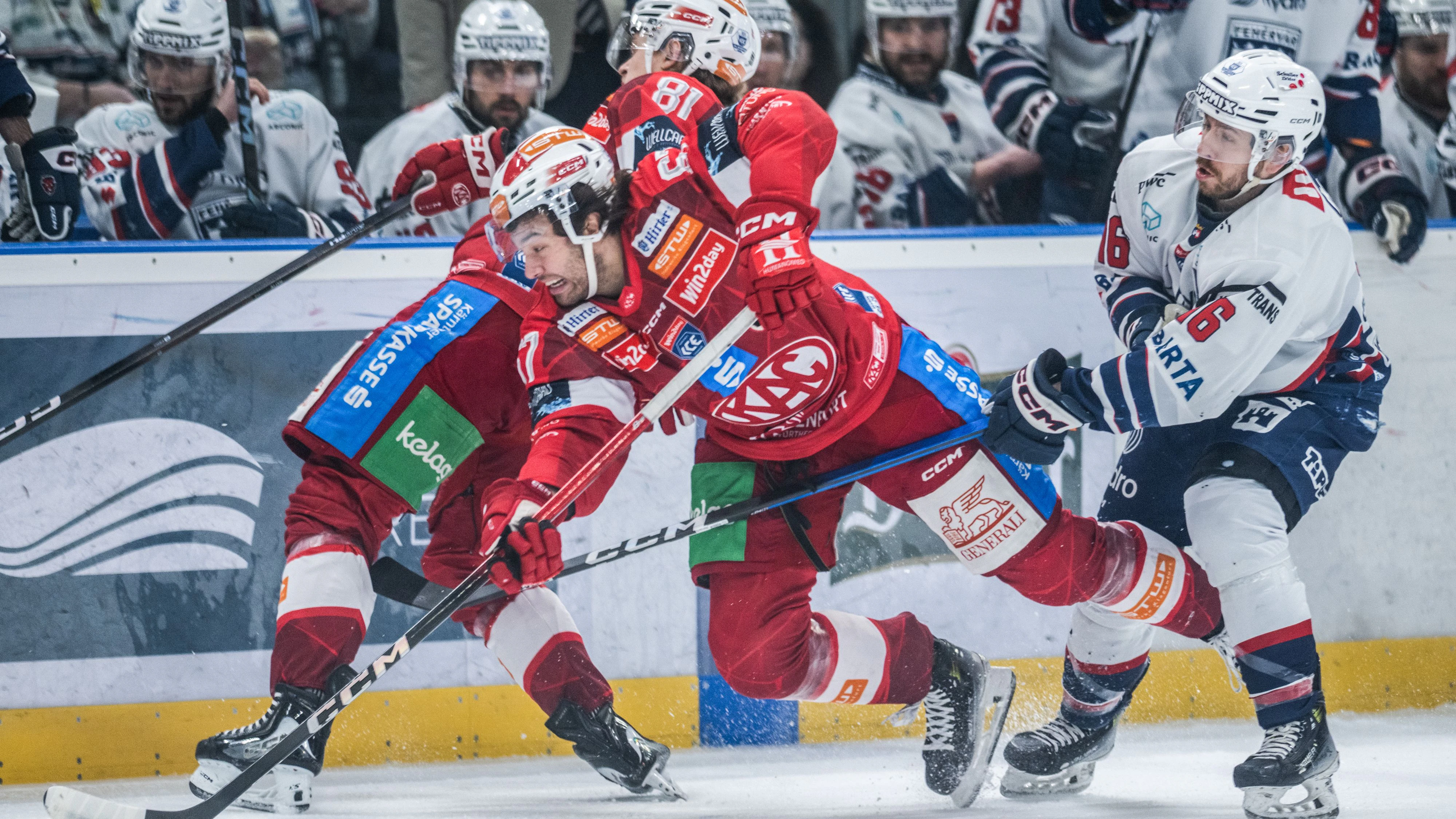Viertelfinal-Fight: Fehervar gegen den KAC.