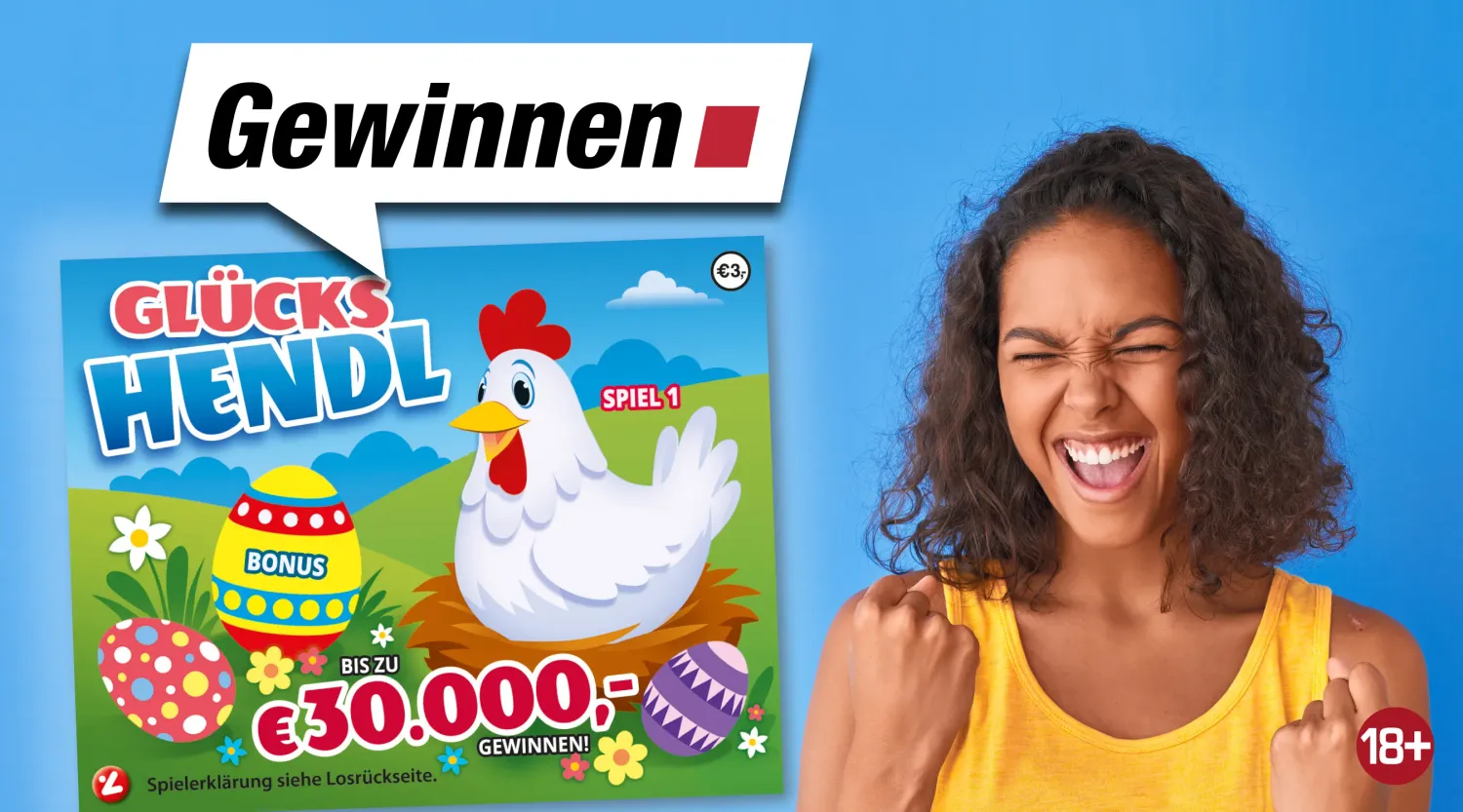 Heute.at - Bis zu € 30.000 mit Rubbellos Glückshendl gewinnen
