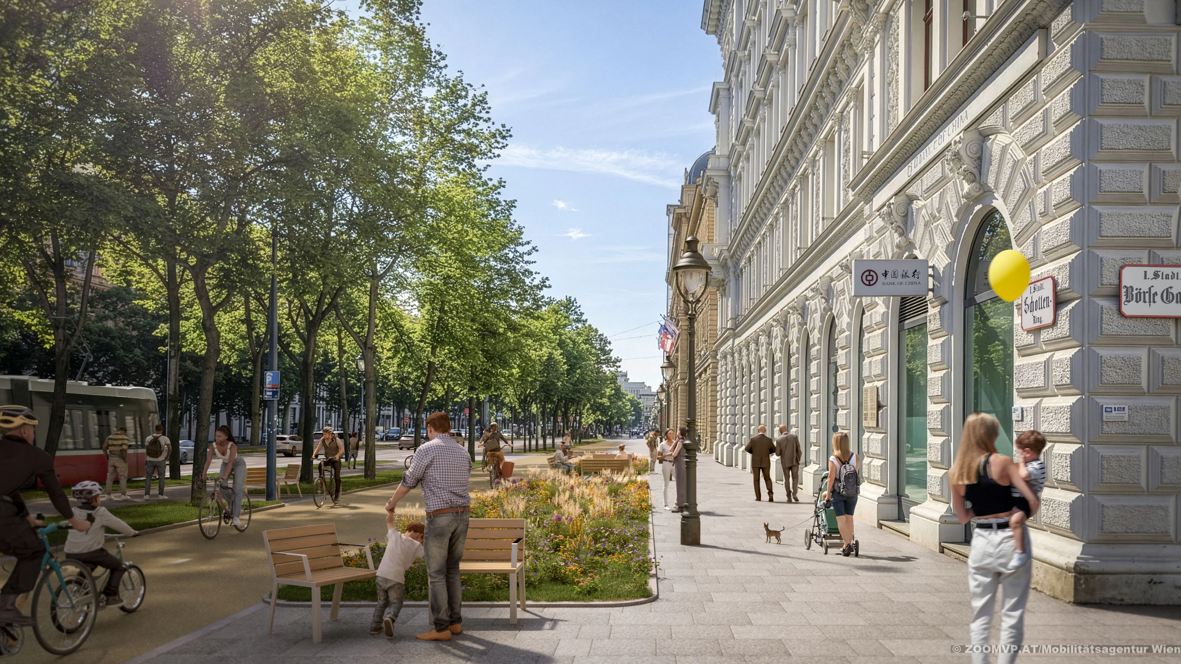 Rund 900 Quadratmeter werden entsiegelt, auch neue Gräserbeete errichtet.