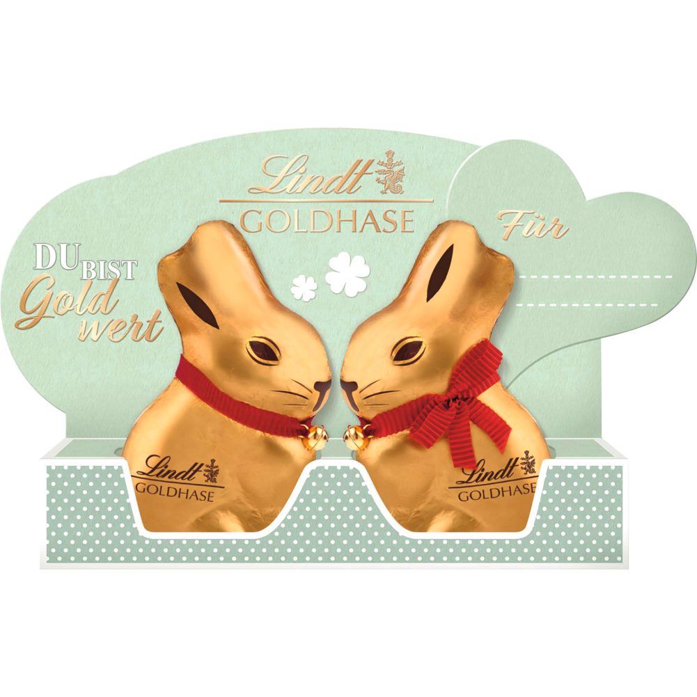 50-g-Haserln im Doppelpack: Für 100 g und die Verpackung mit dem Aufdruck 