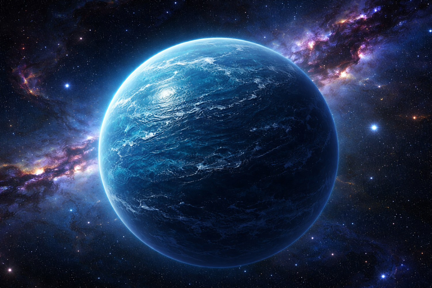 Phänomenal: Ein Planet ohne Küsten könnte in 100 Lichtjahren Entfernung existieren.