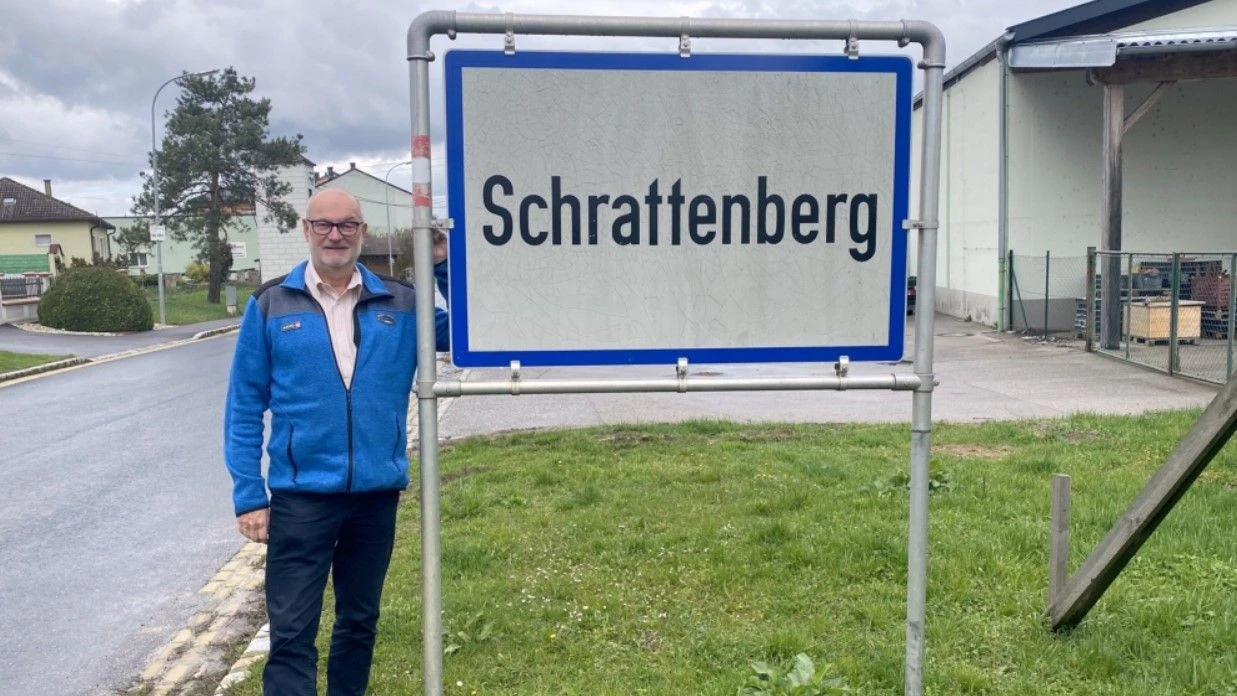 In Schrattenberg kam es für Gerald Stutz (62, Bild) zu einer lustigen Situation. 