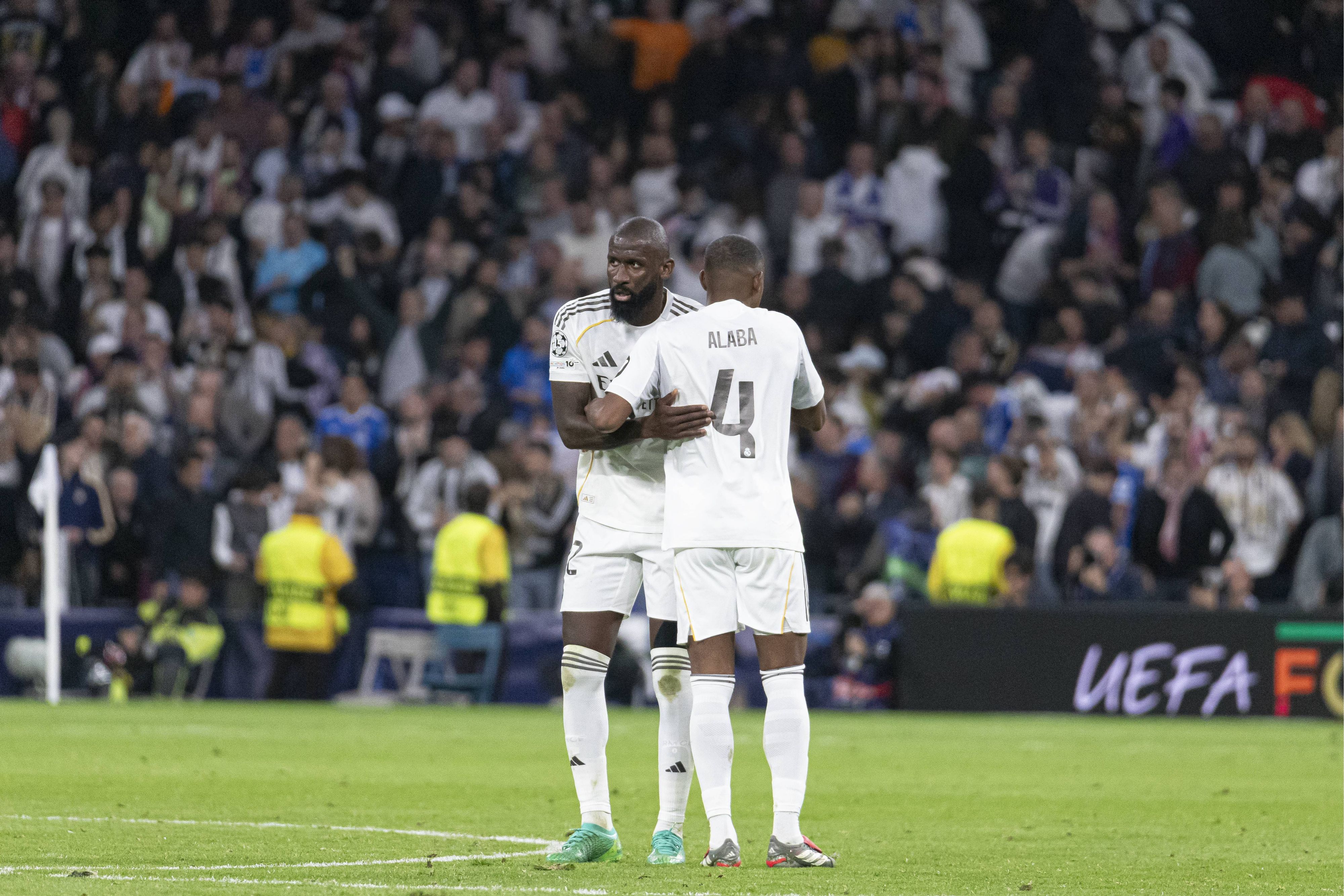 Antonio Rüdiger und David Alaba zusammen für Real Madrid. 