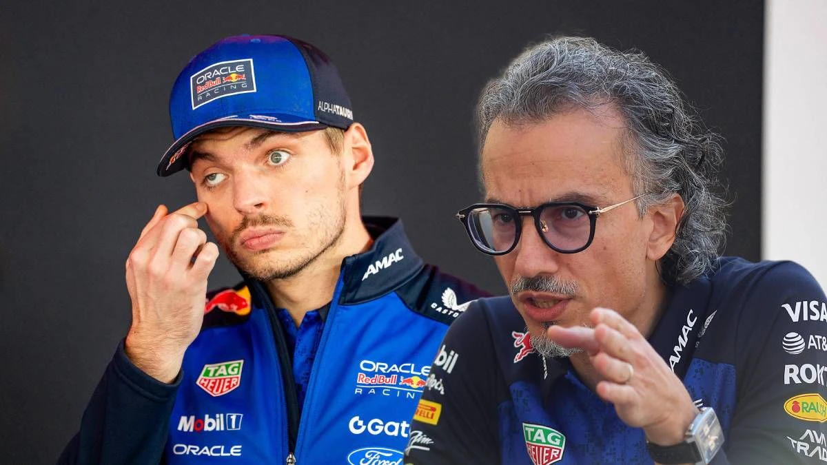 Max Verstappen bringt seinen Boss Laurent Mekies in die Zwickmühle. 