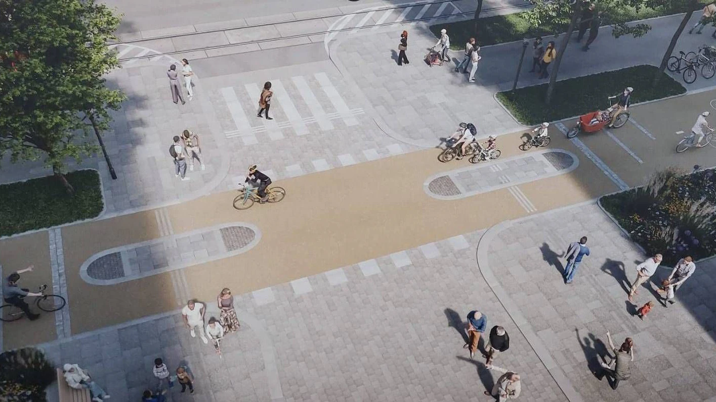 "Zwischenlinsen" sollen für mehr Sicherheit bei Querungen sorgen.