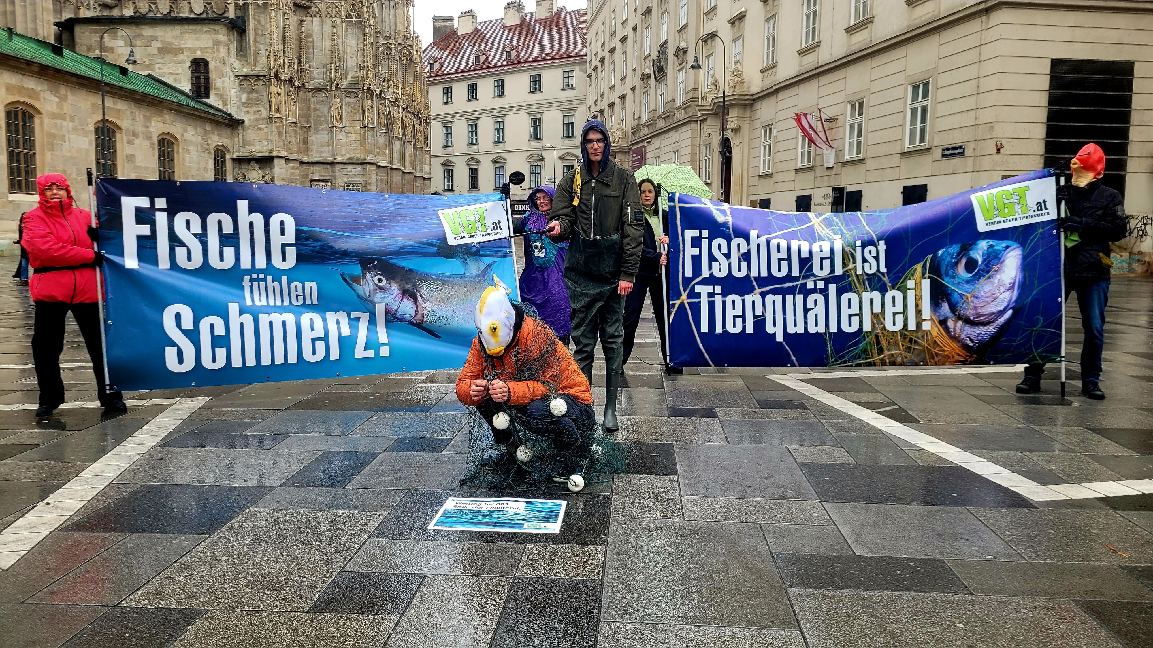 Der Verein gegen Tierfabriken mag große Aktionen, um auch jeden zu erreichen.