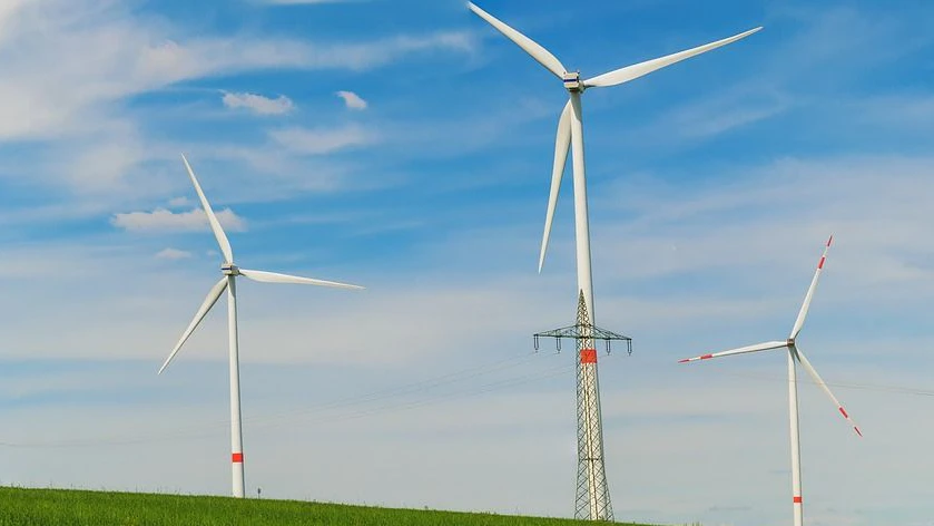 Windkraftanlage für erneuerbare Energie