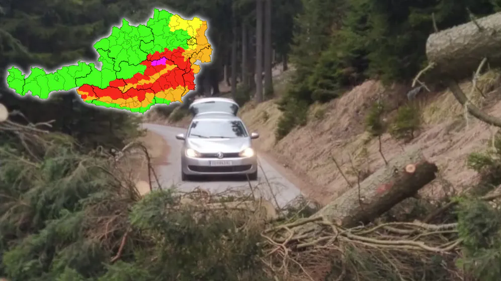 Heute.at - Hunderte Einsätze – Sturm-Warnung in 7 Bundesländern
