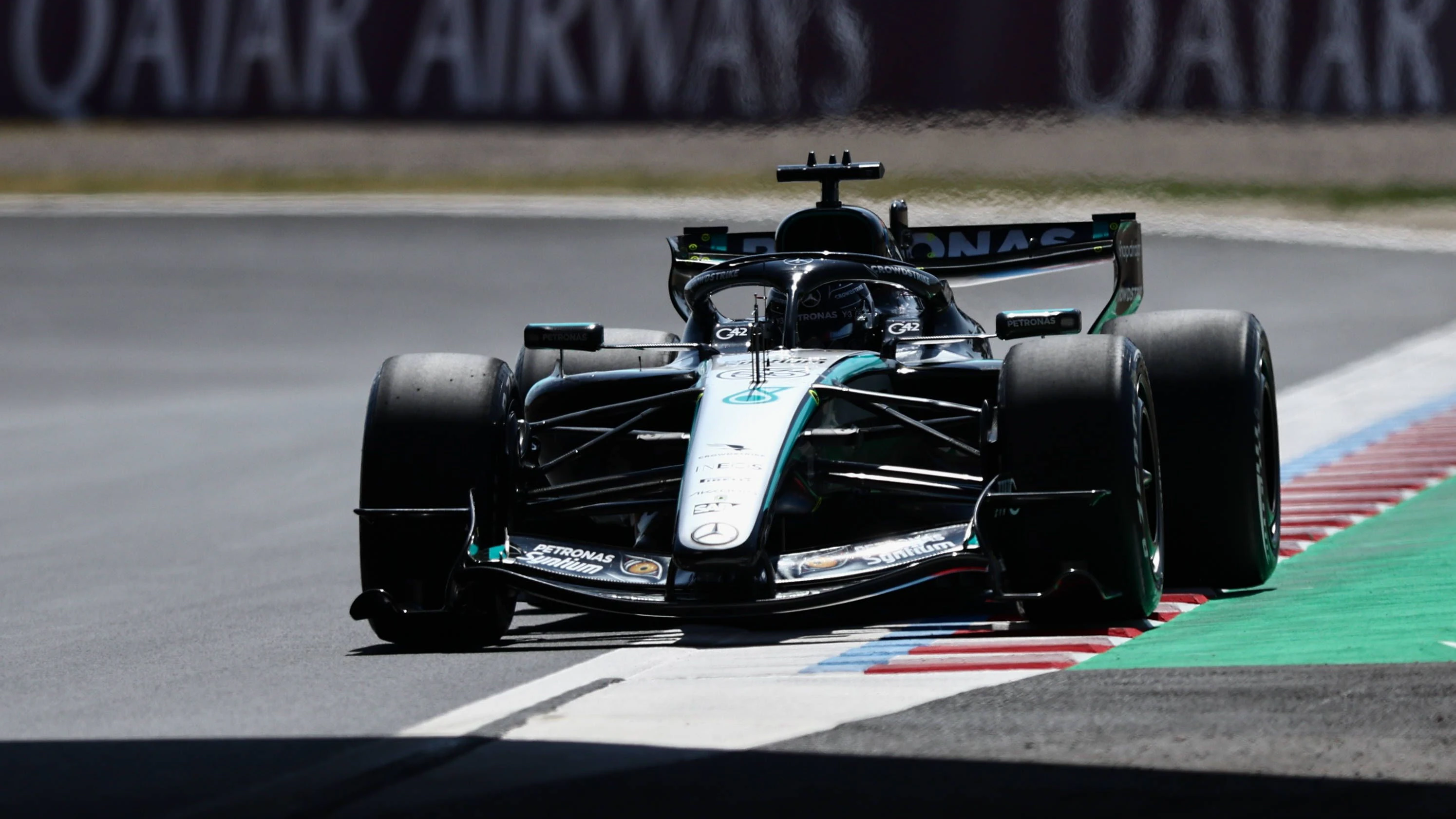 Die Mercedes wollen wieder die Pole Position holen. 