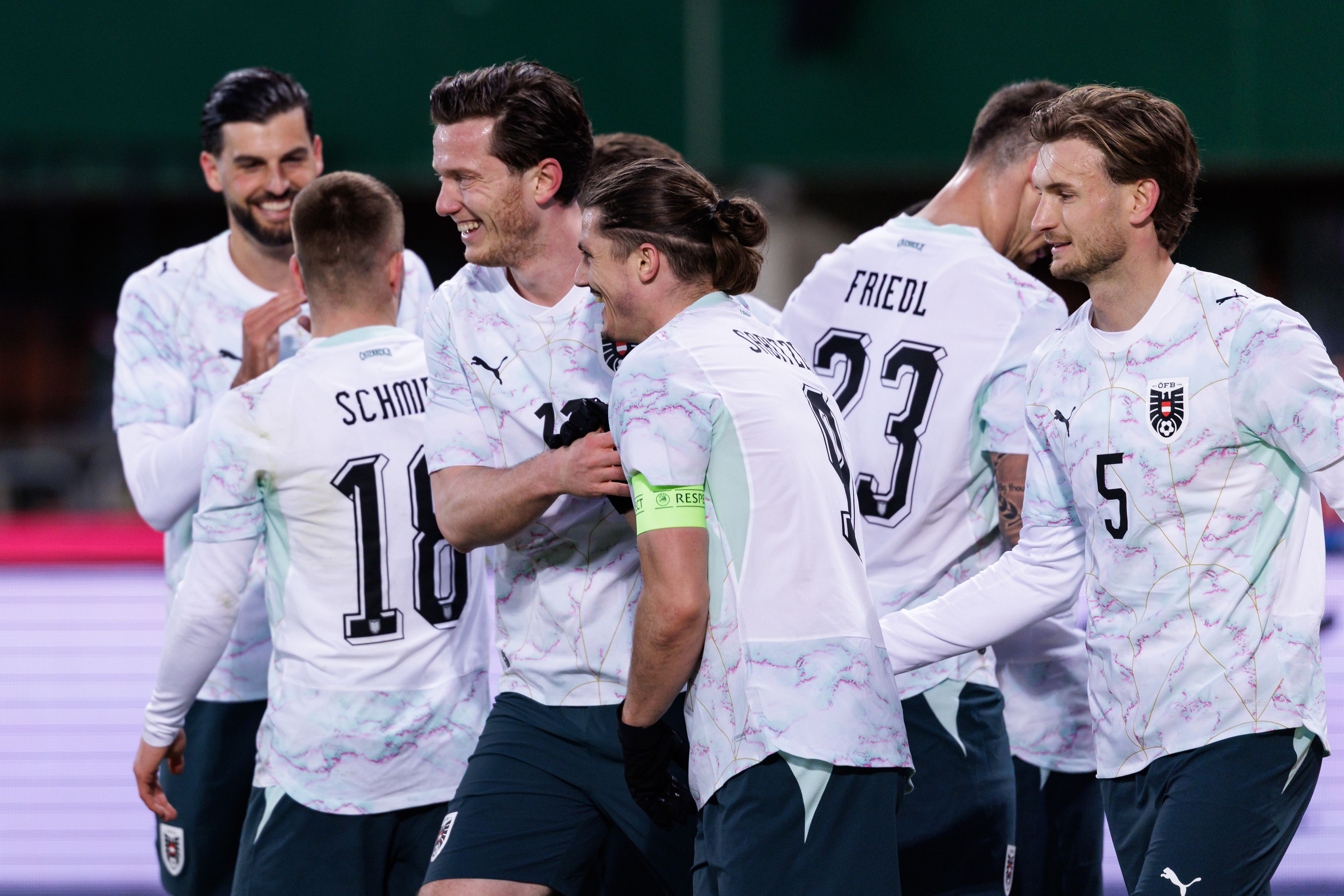 Das ÖFB-Team gegen Ghana. 