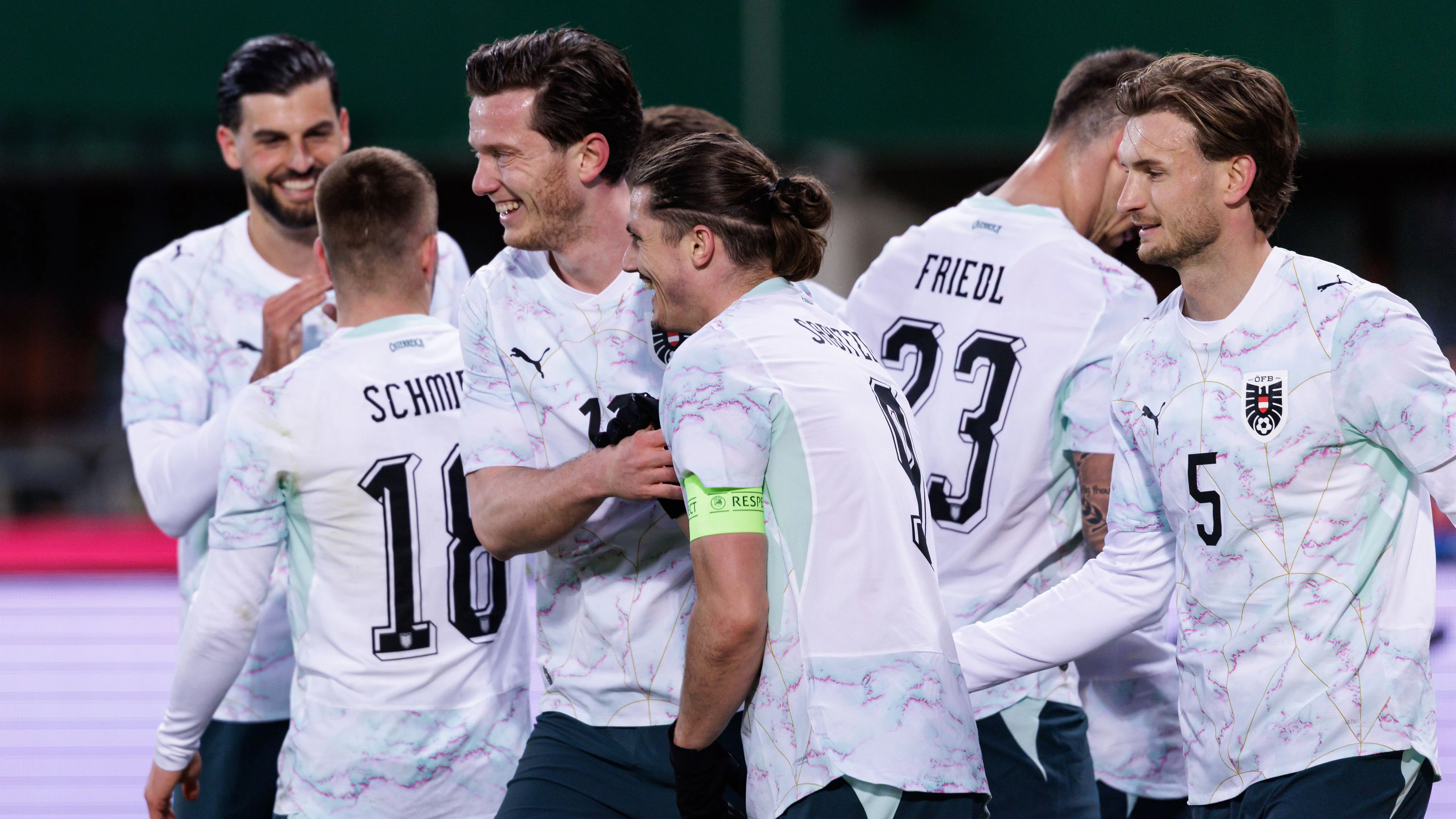 Das ÖFB-Team gegen Ghana. 