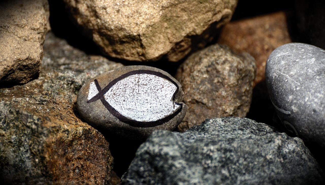 Das christliche Fischsymbol Ichthys