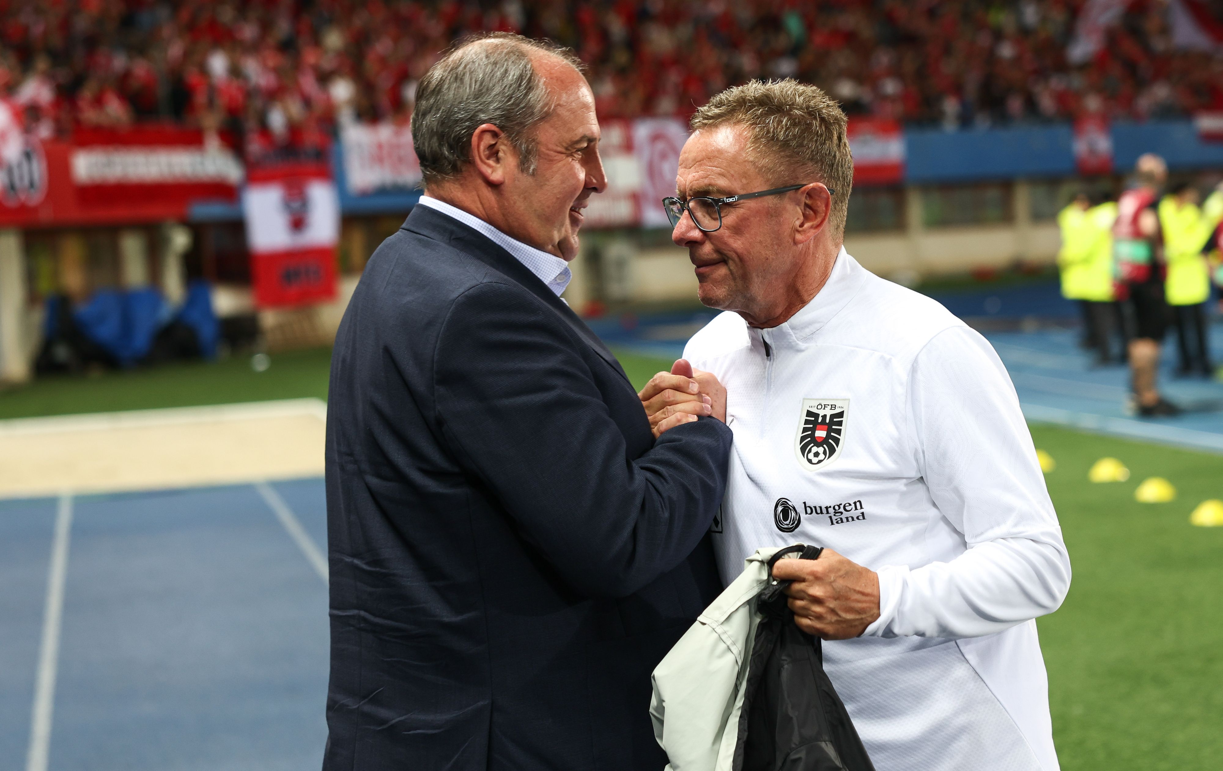 Josef Pröll und Ralf Rangnick 