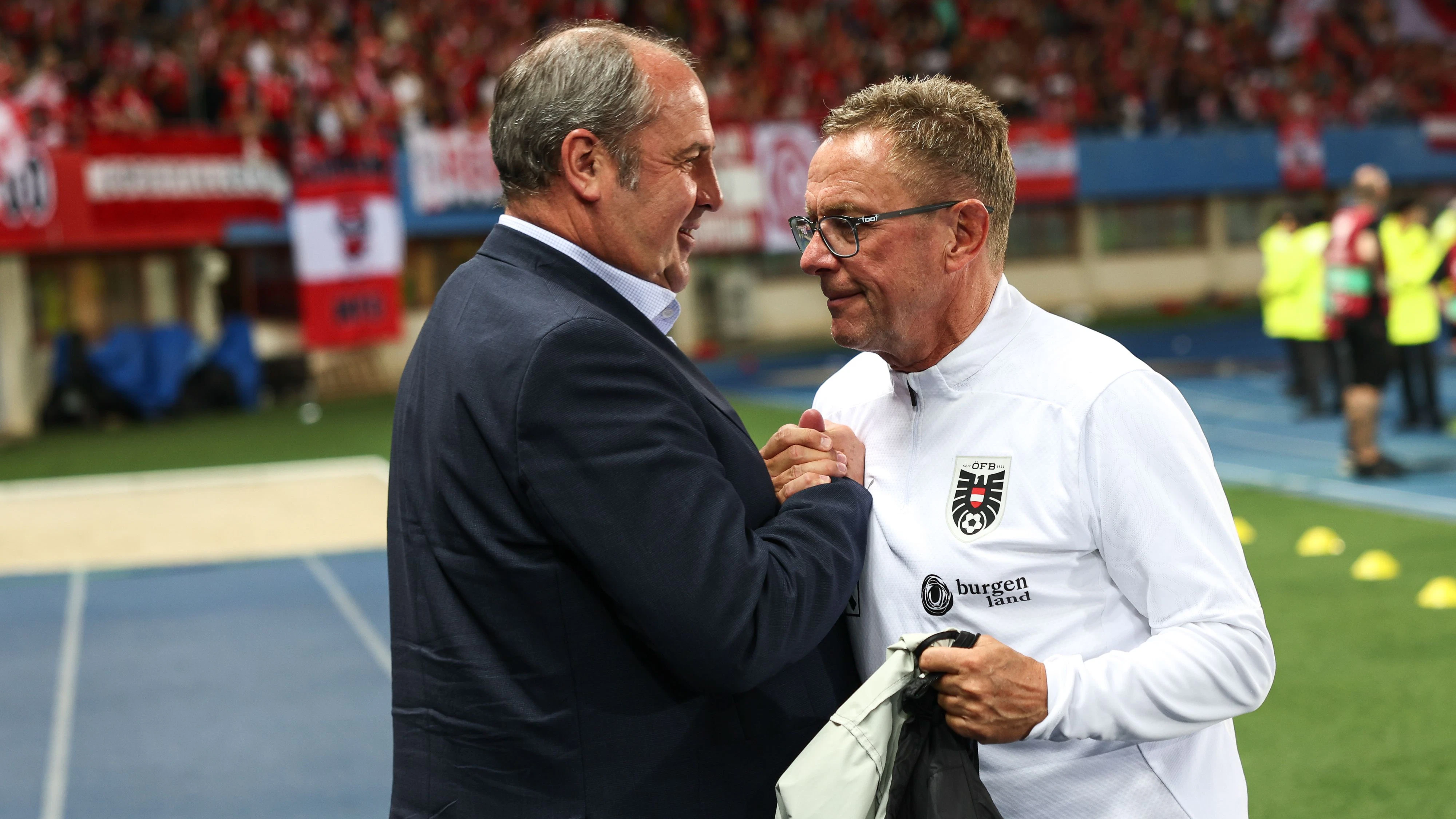Josef Pröll und Ralf Rangnick 