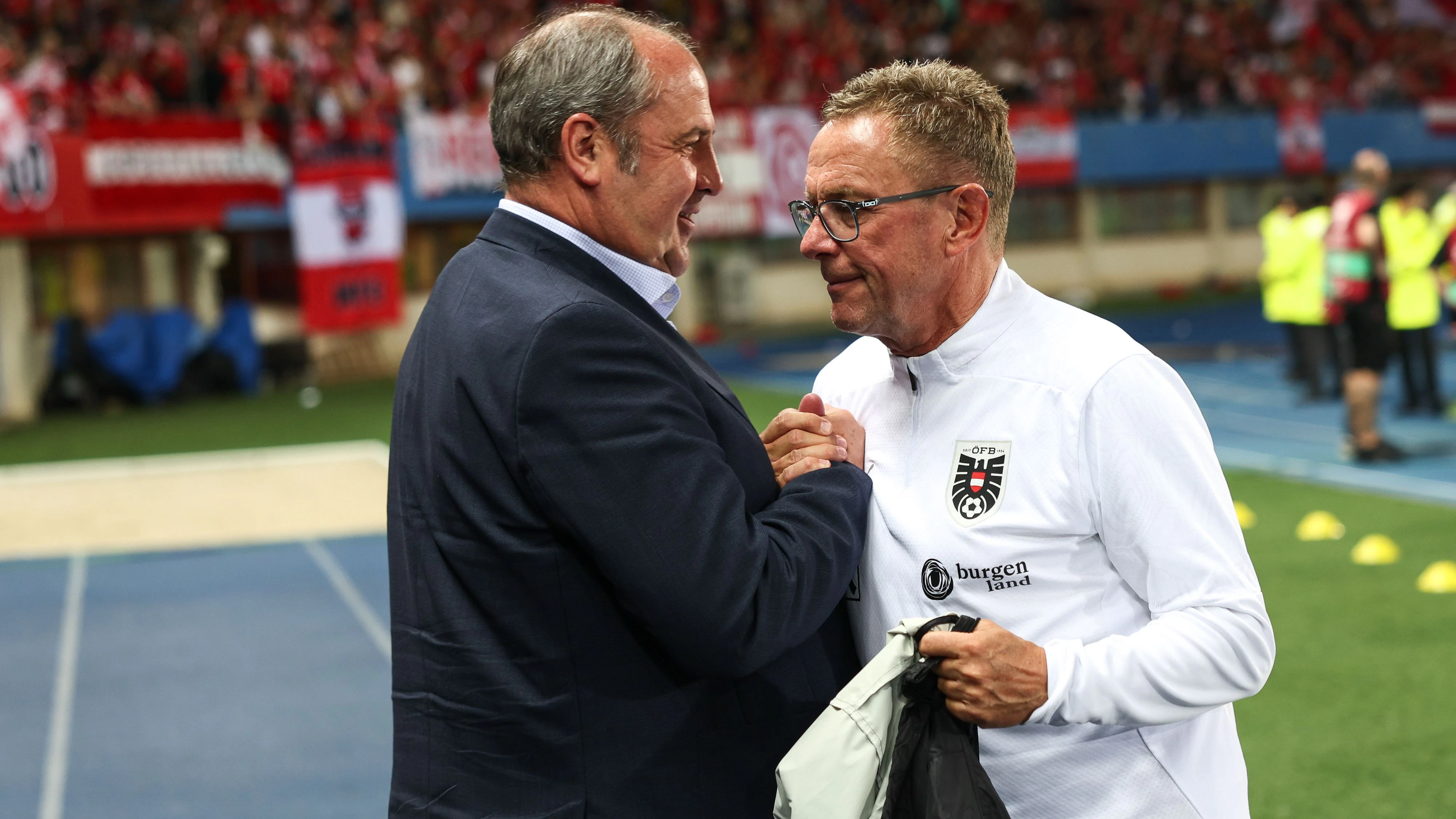 Josef Pröll und Ralf Rangnick 