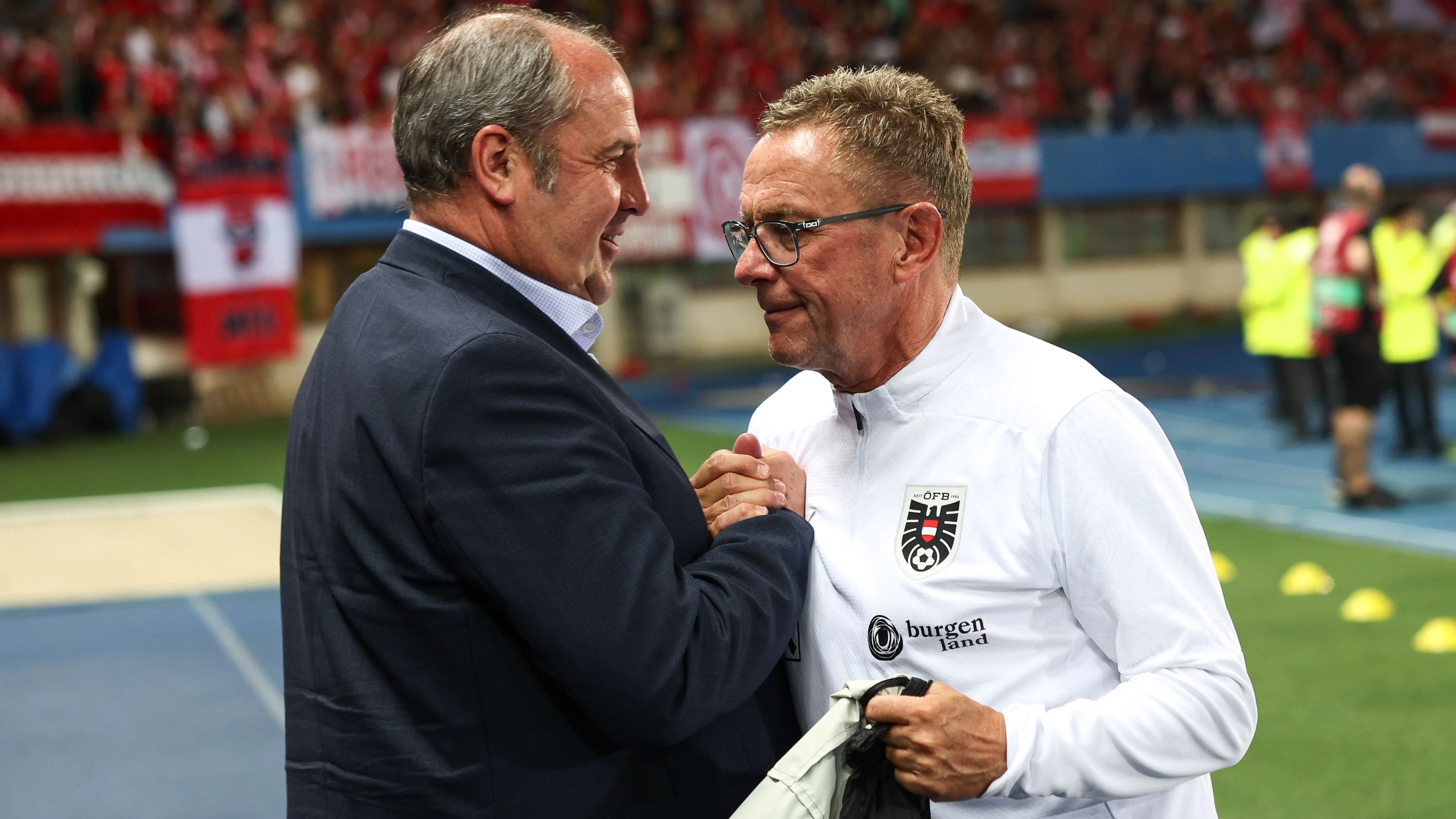 Josef Pröll und Ralf Rangnick 