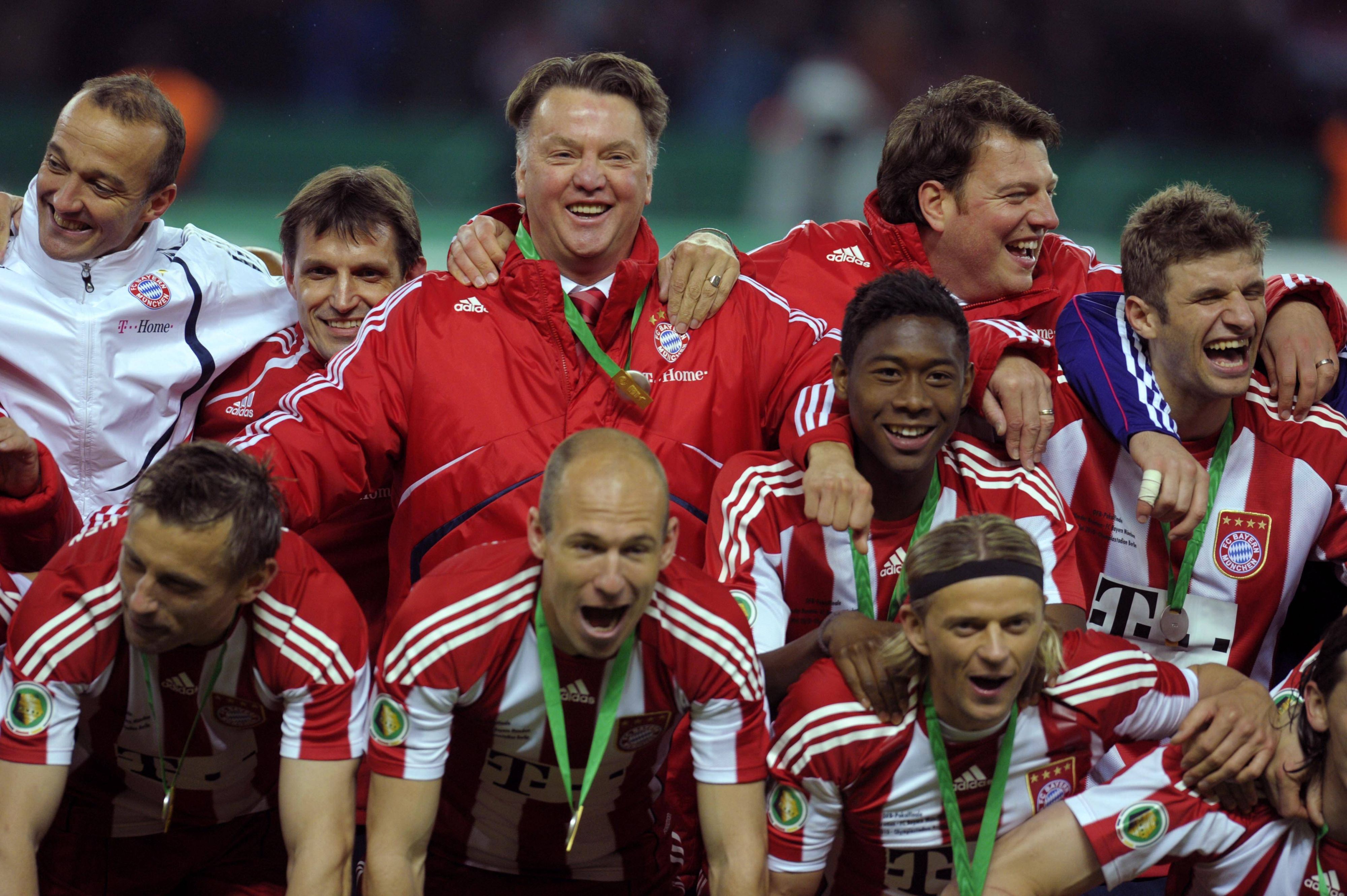 Louis van Gaal und ein junger David Alaba imJahr 2010.