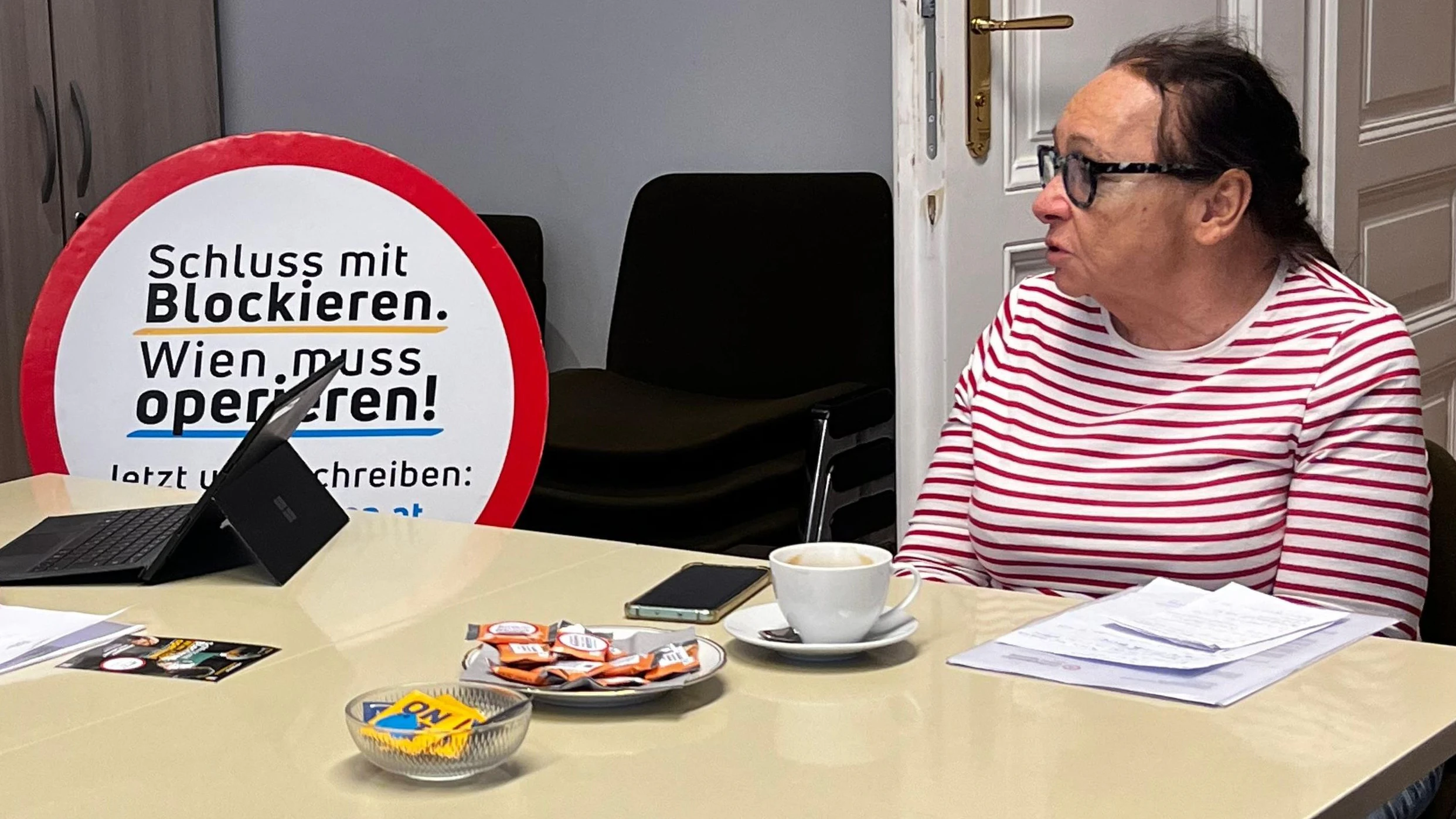 Gastpatientin Erika M. kommt aus Wien, lebt aber jetzt in NÖ. Eine Folge-OP in Speising wird ihr verwehrt.