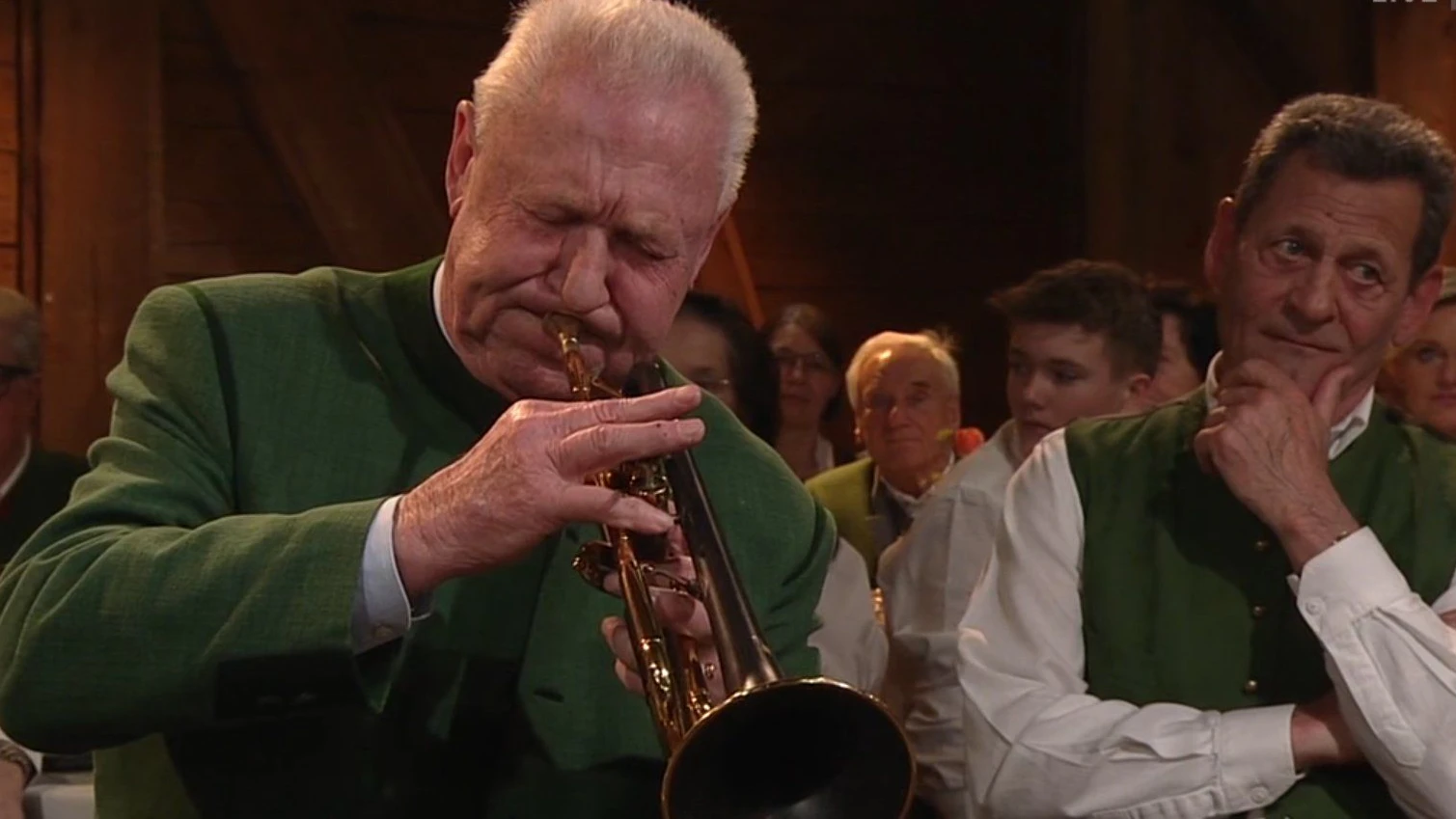 Toni Maier spielte gerade den Erzherzog-Johann-Jodler als sich sein Defibrillator einschaltetete.