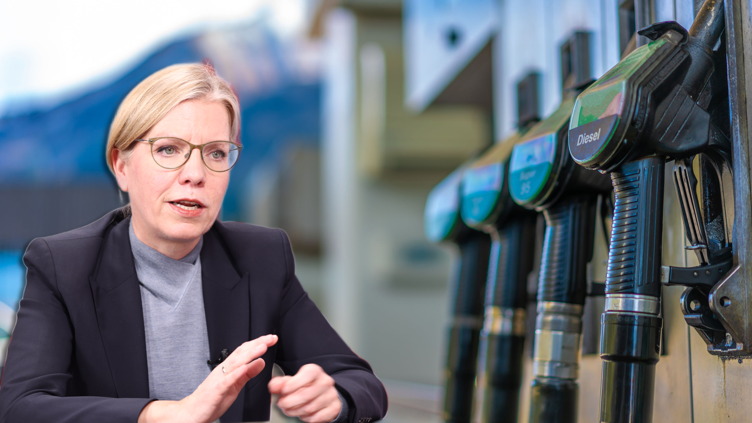 Leonore Gewessler blickt kritisch auf die Spritpreisbremse der Regierung.