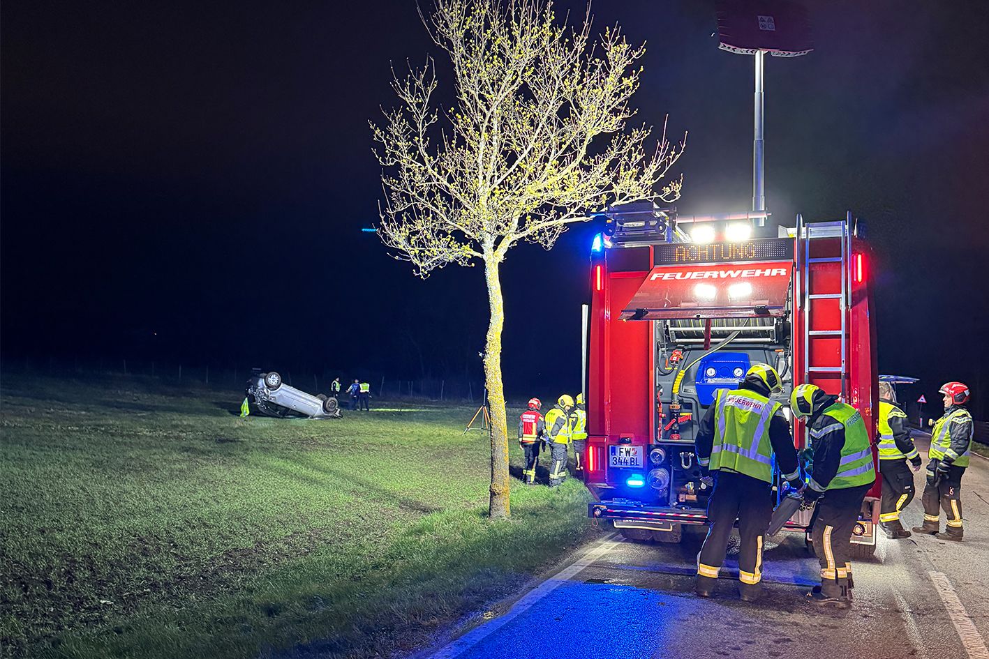 Schwerer Verkehrsunfall bei Leopoldsdorf