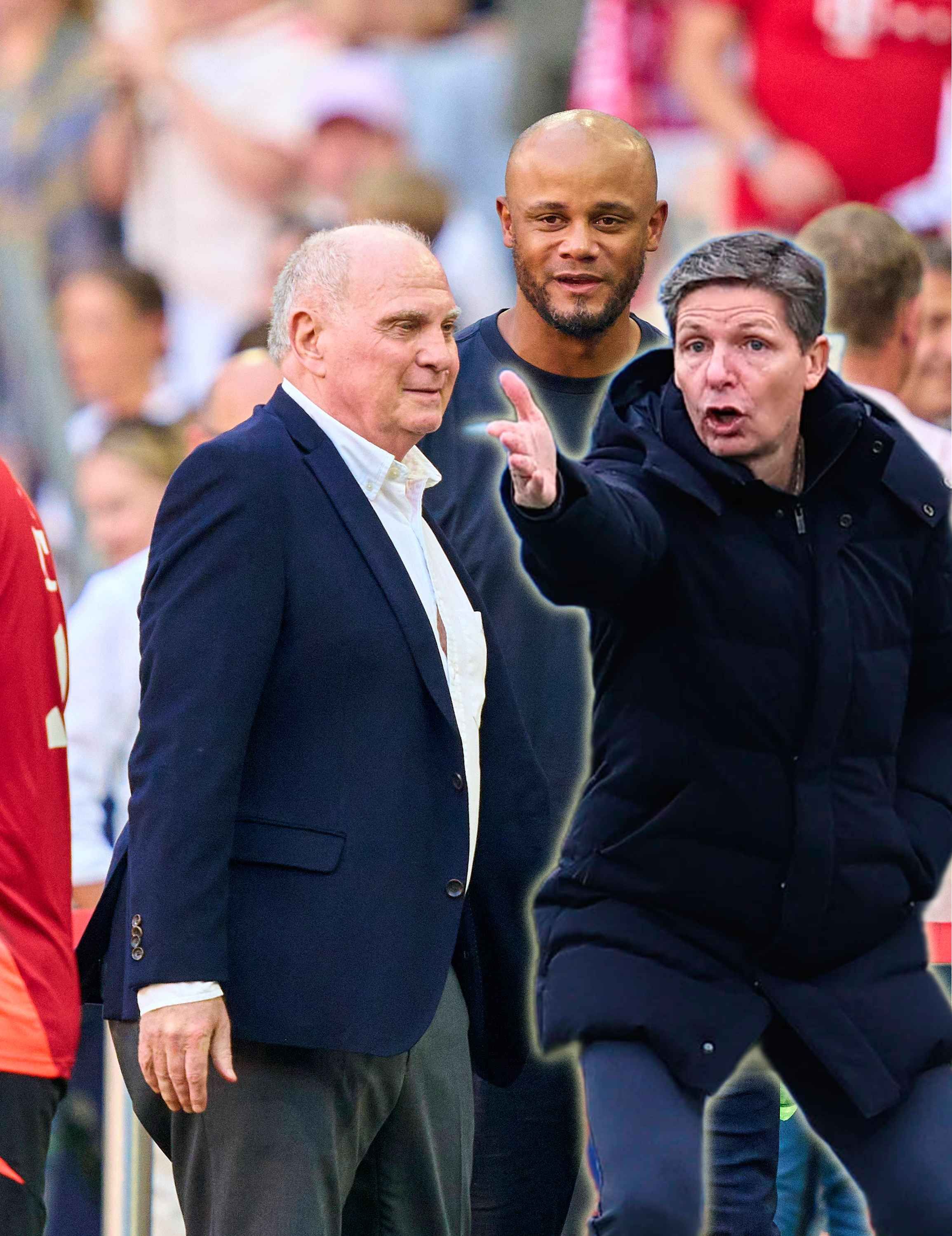 Uli Hoeneß (l.) hatte Oliver Glasner am Zetter.