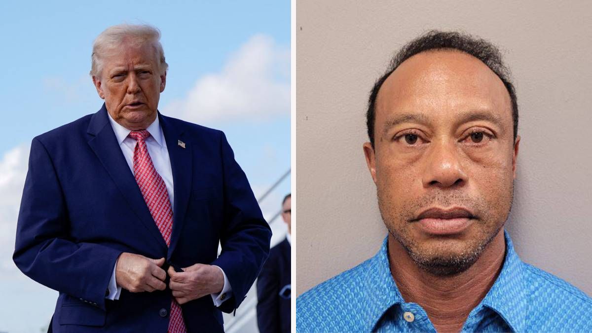 Donald Trump spricht über Tiger Woods. 