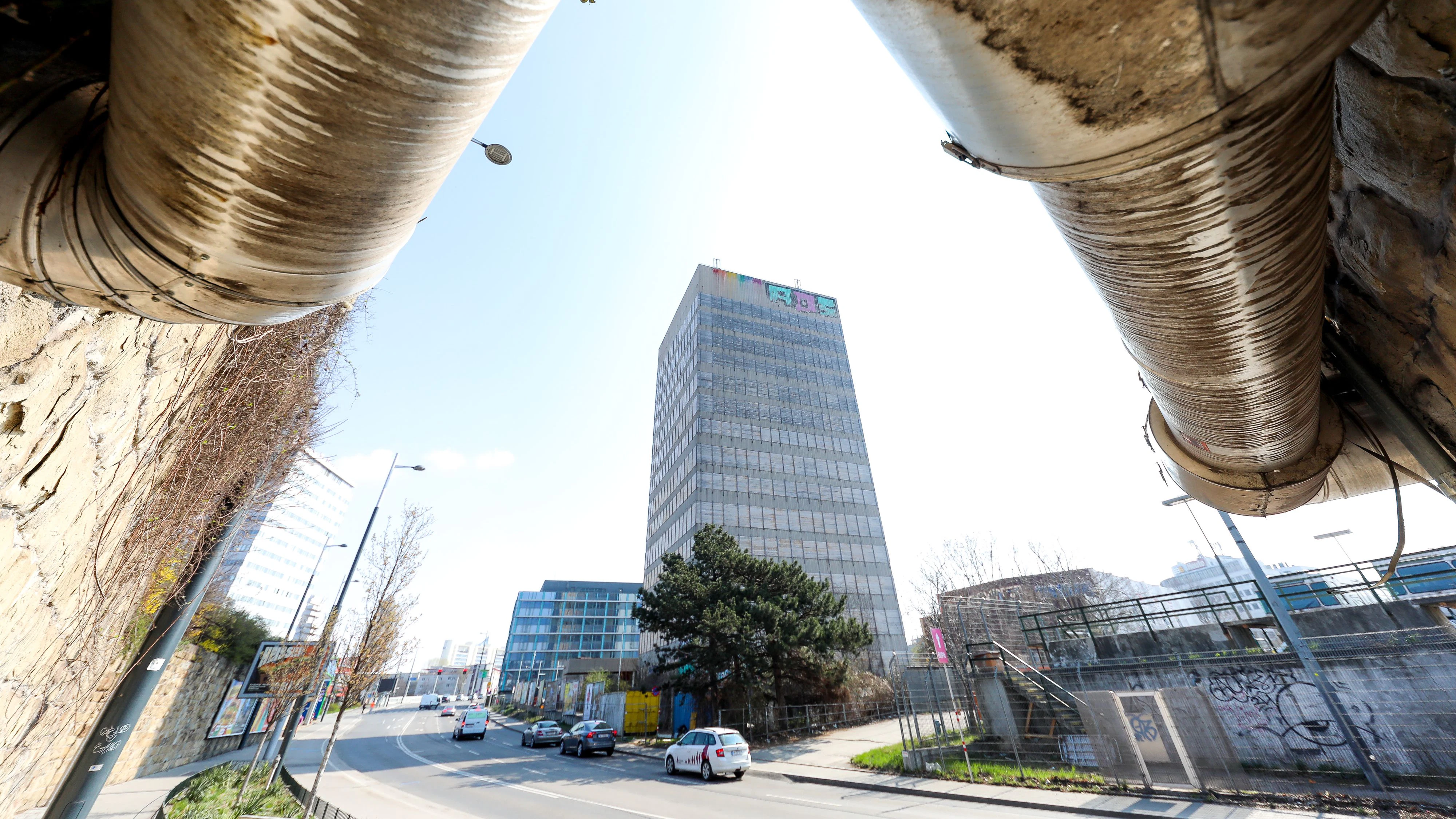 Das Wandgemälde auf dem APA-Turm bildet den Auftakt für die Entwicklung des Stadtteils in Döbling.