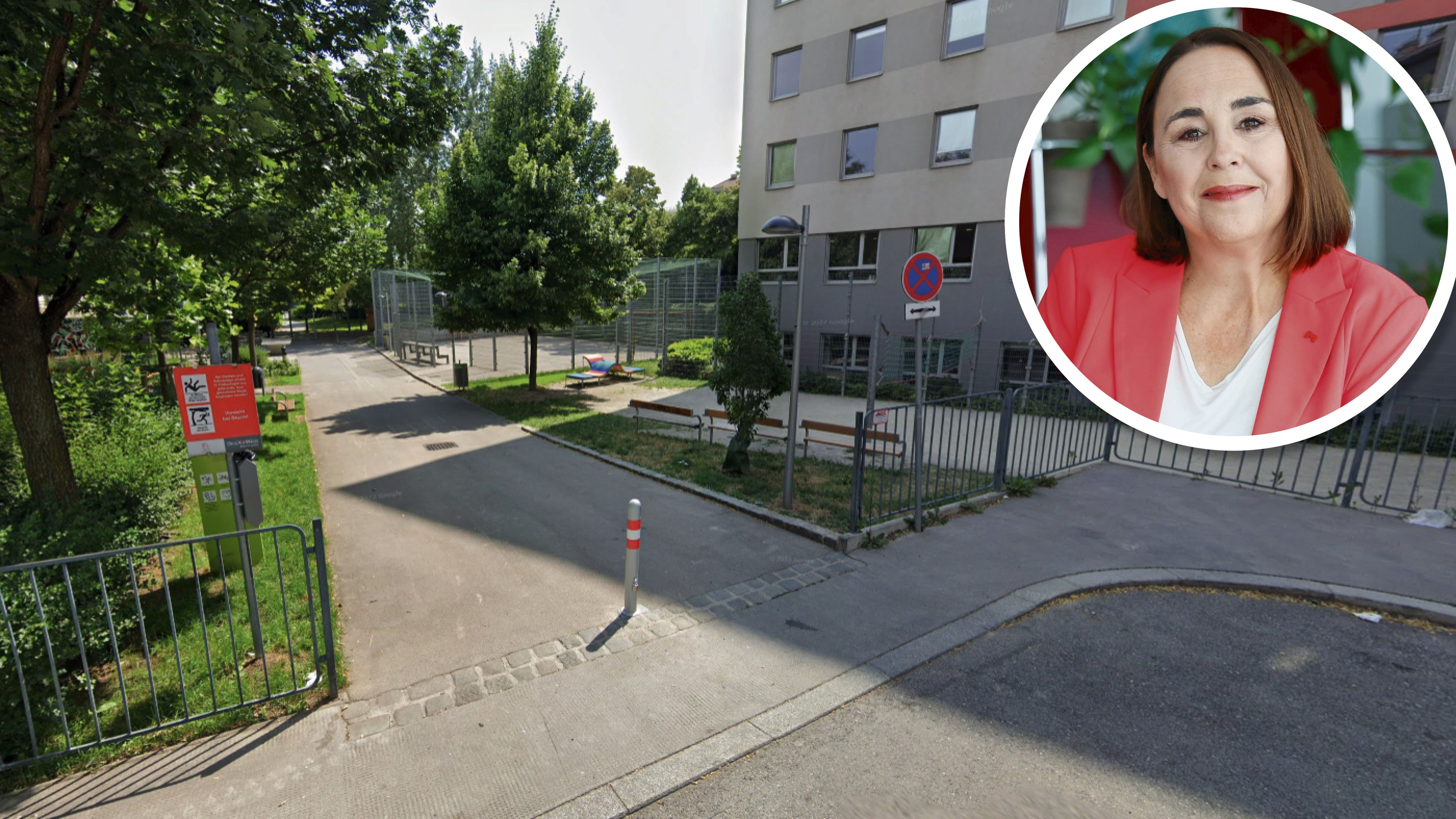 Mariahilfs Bezirkschefin Julia Lessacher (SPÖ) lässt nun den Fritz-Imhoff-Park einzäunen.