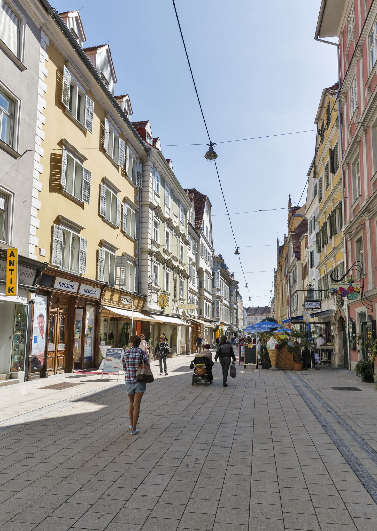In der Grazer Schmiedgasse ist Fahrradfahren künftig tabu. Archivbild.