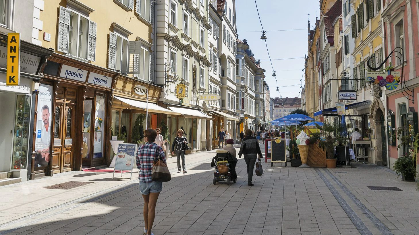 In der Grazer Schmiedgasse ist Fahrradfahren künftig tabu. Archivbild.