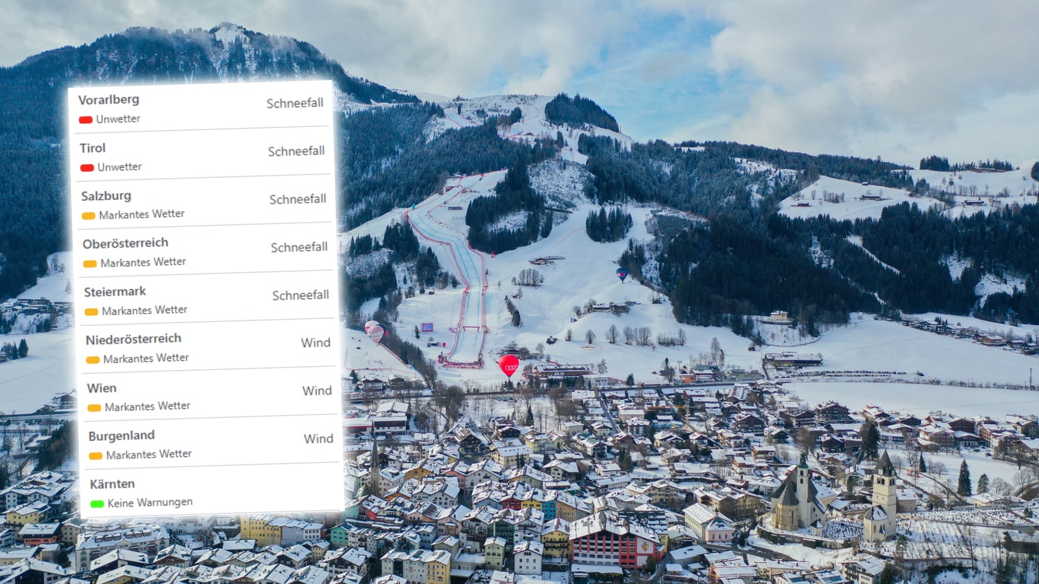 Heute.at - Wieder Schnee-Warnung in 5 Bundesländern ausgerufen