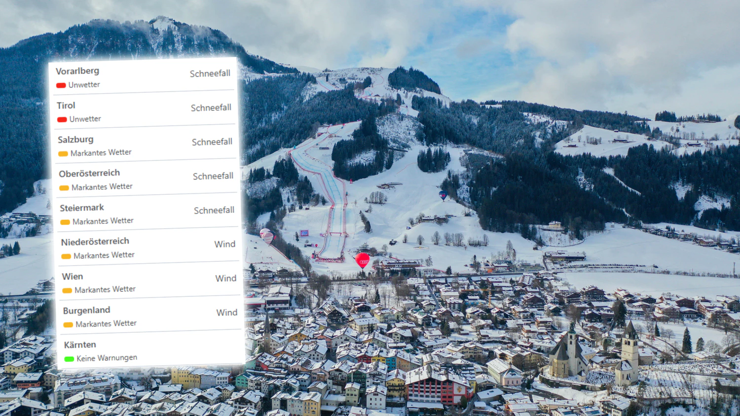 Heute.at - Wieder Schnee-Warnung in 5 Bundesländern ausgerufen