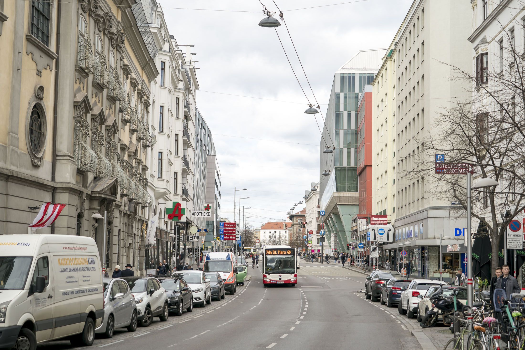 Einsatzort war die Landstraßer Hauptstraße. (Archivbild)