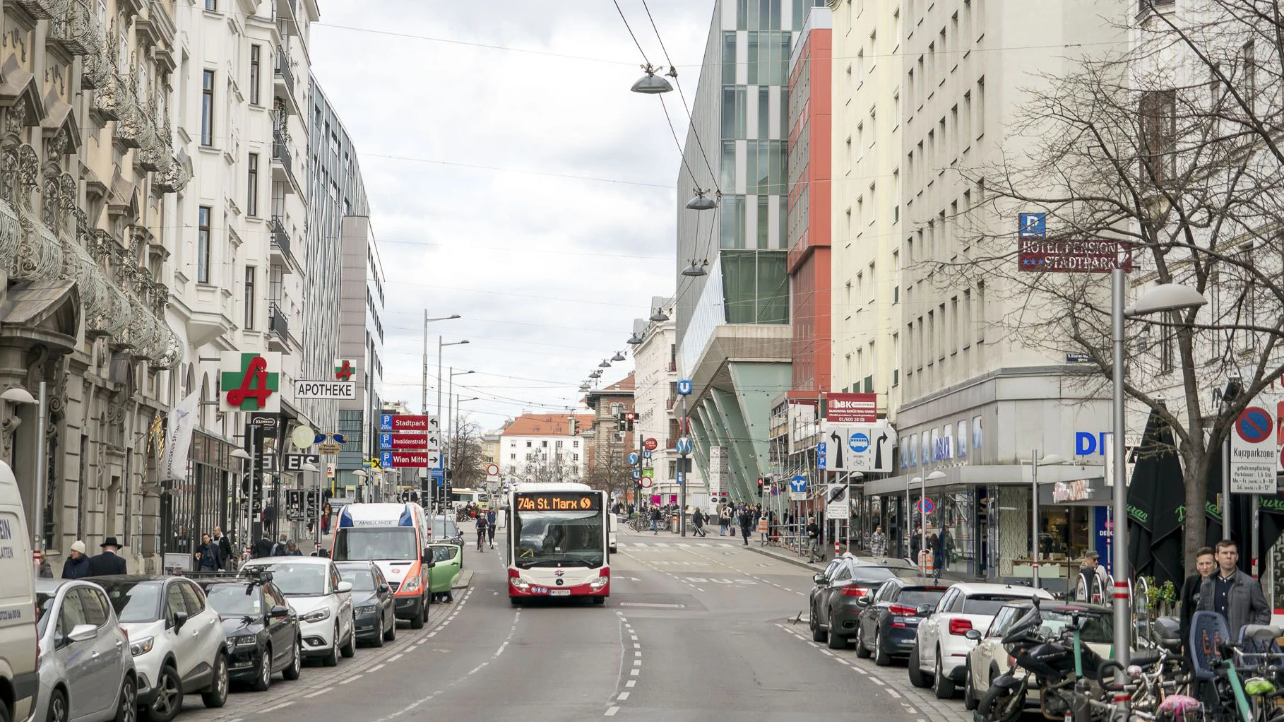 Einsatzort war die Landstraßer Hauptstraße. (Archivbild)