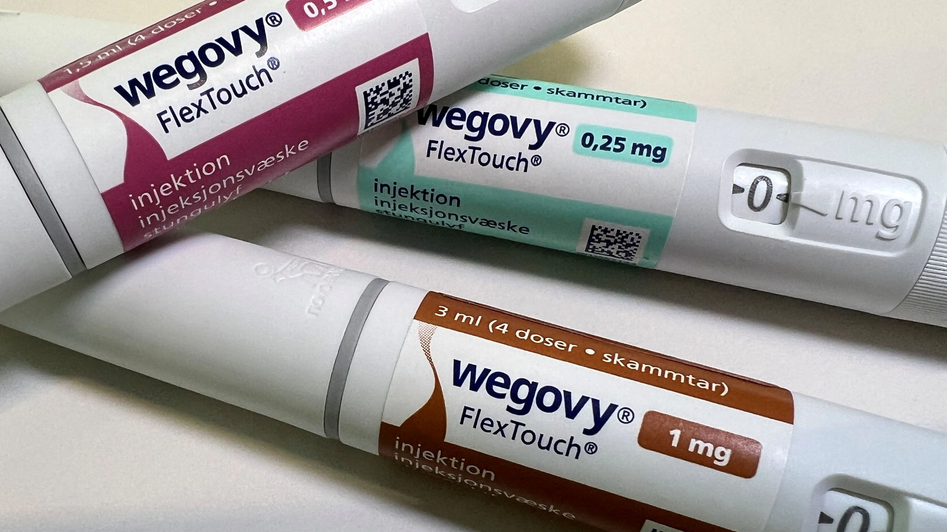 FILE PHOTO: Injection pens of Novo Nordisk's weight-loss drug Wegovy are shown in this photo illustration in Oslo, Norway, November 21, 2023. REUTERS/Victoria Klesty/Illustration/File Photo
