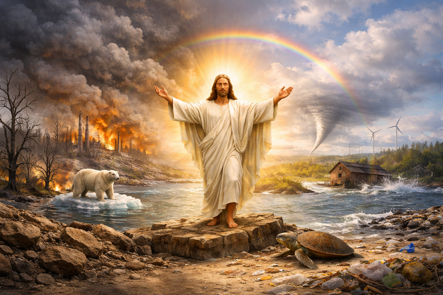 Die Auferstehung wird oft mit der Schöpfung verbunden - dies betont die Verantwortung der Menschen für den Schutz unserer Erde.