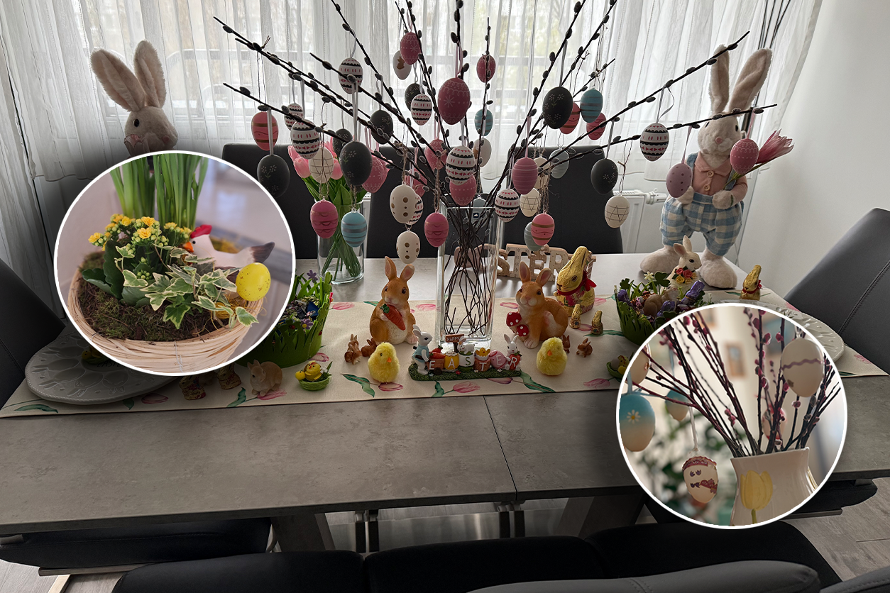 Von gedeckten Tischen bis geschmückten Sträußen – Ostern hat in den Haushalten Einzug gehalten.