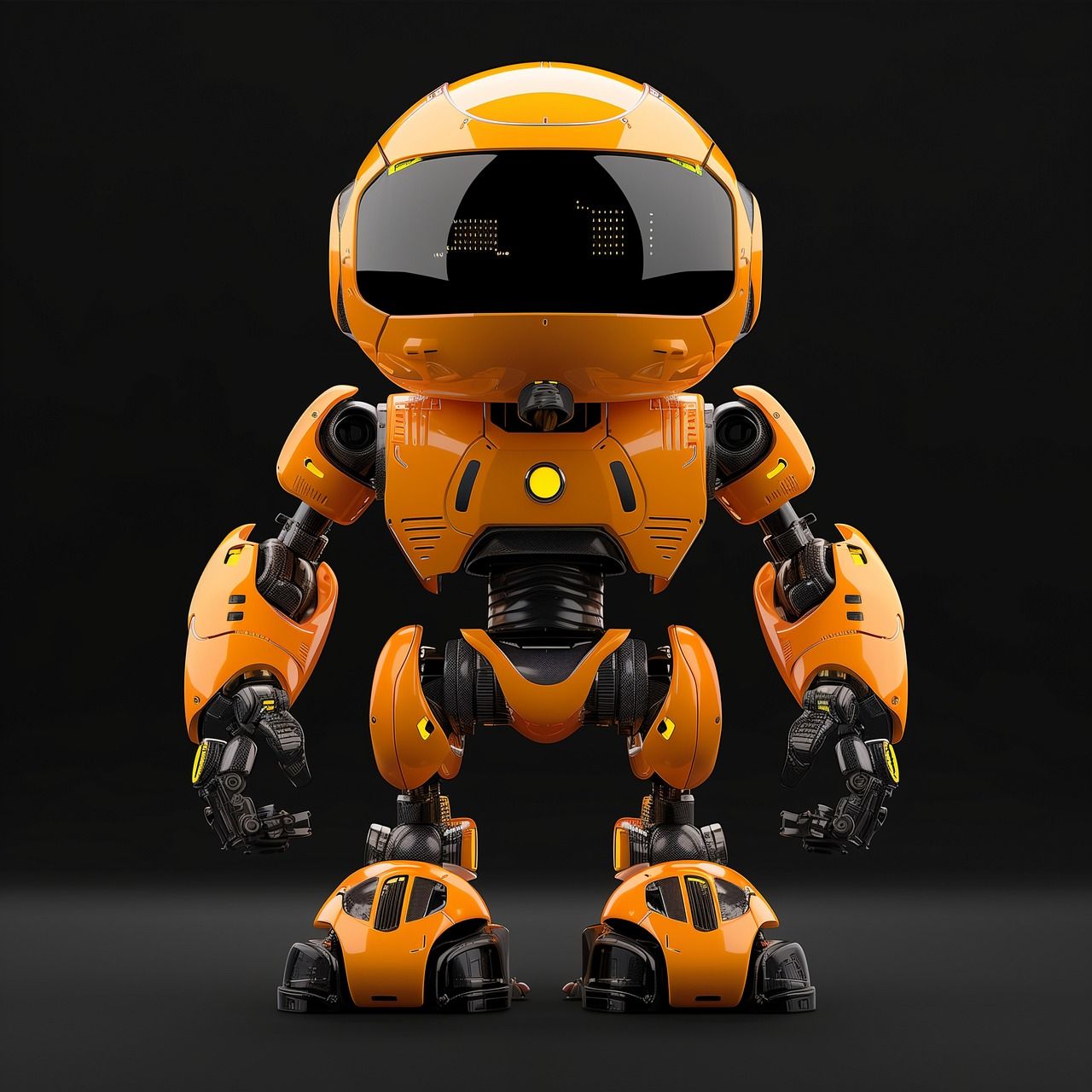 Futuristischer Android mit künstlicher Intelligenz