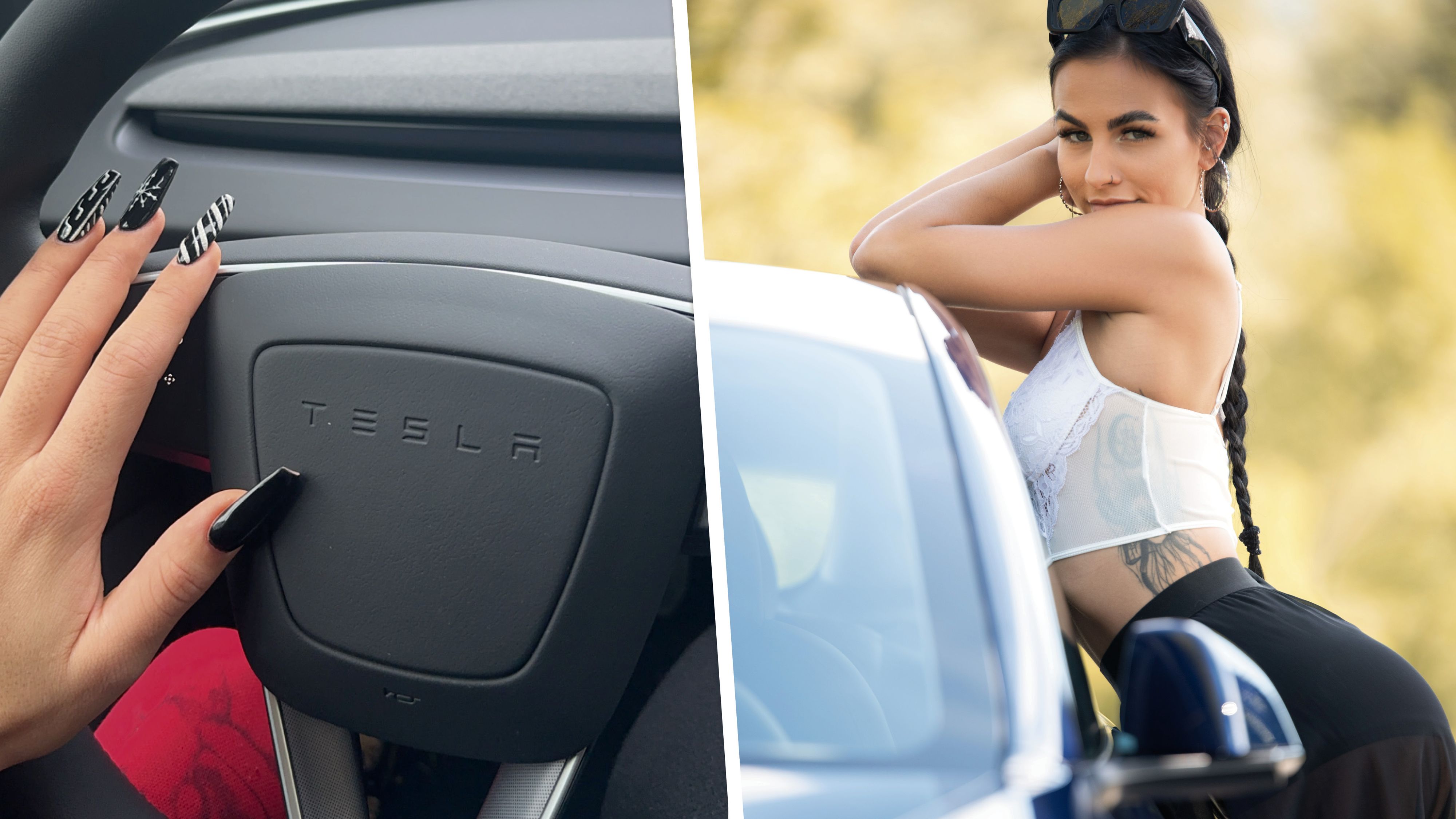 Heute.at - Selbst schuld: Tesla-Beauty verhöhnt Spritpreis-Opfer