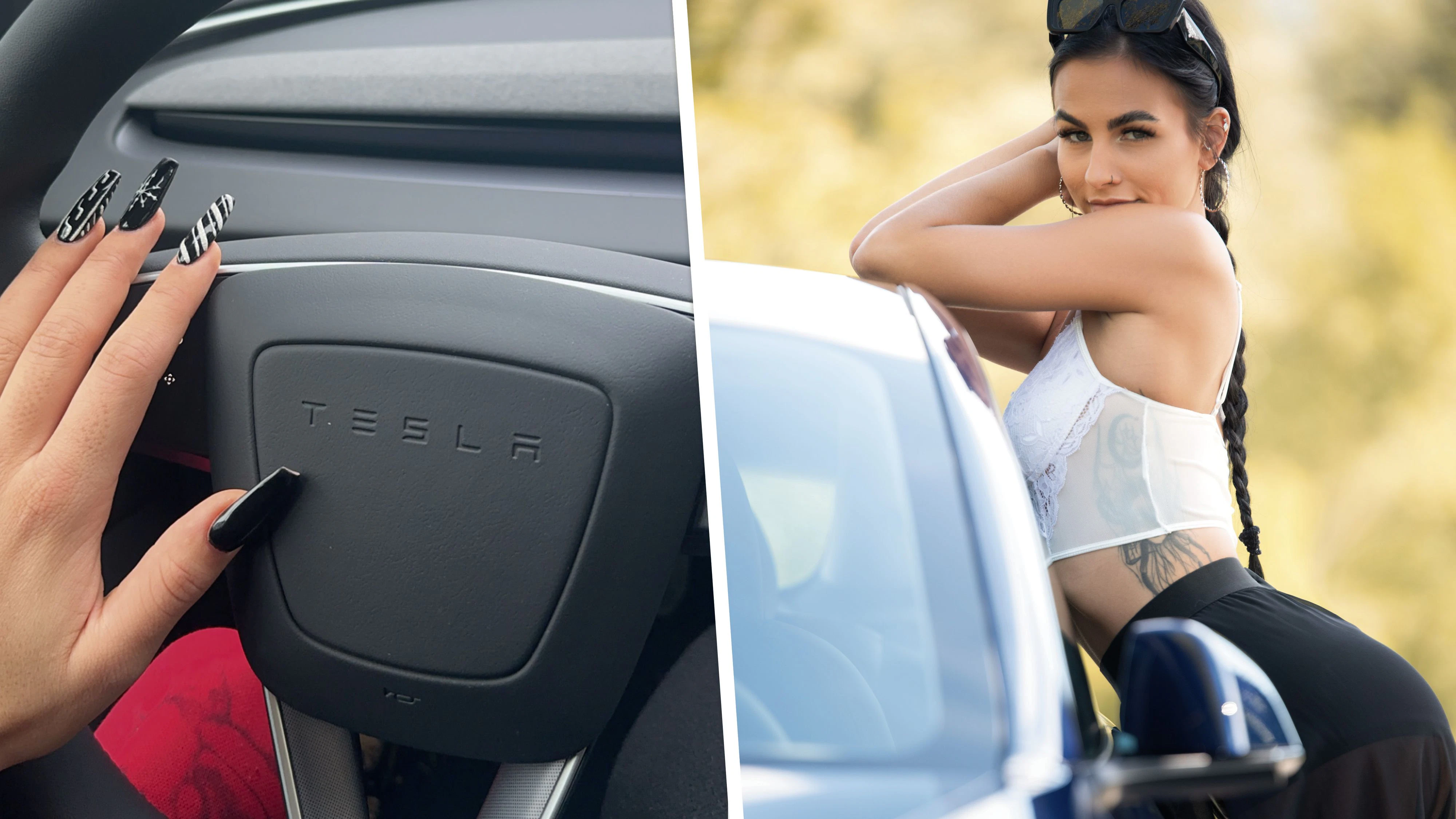 Heute.at - Selbst schuld: Tesla-Beauty verhöhnt Spritpreis-Opfer