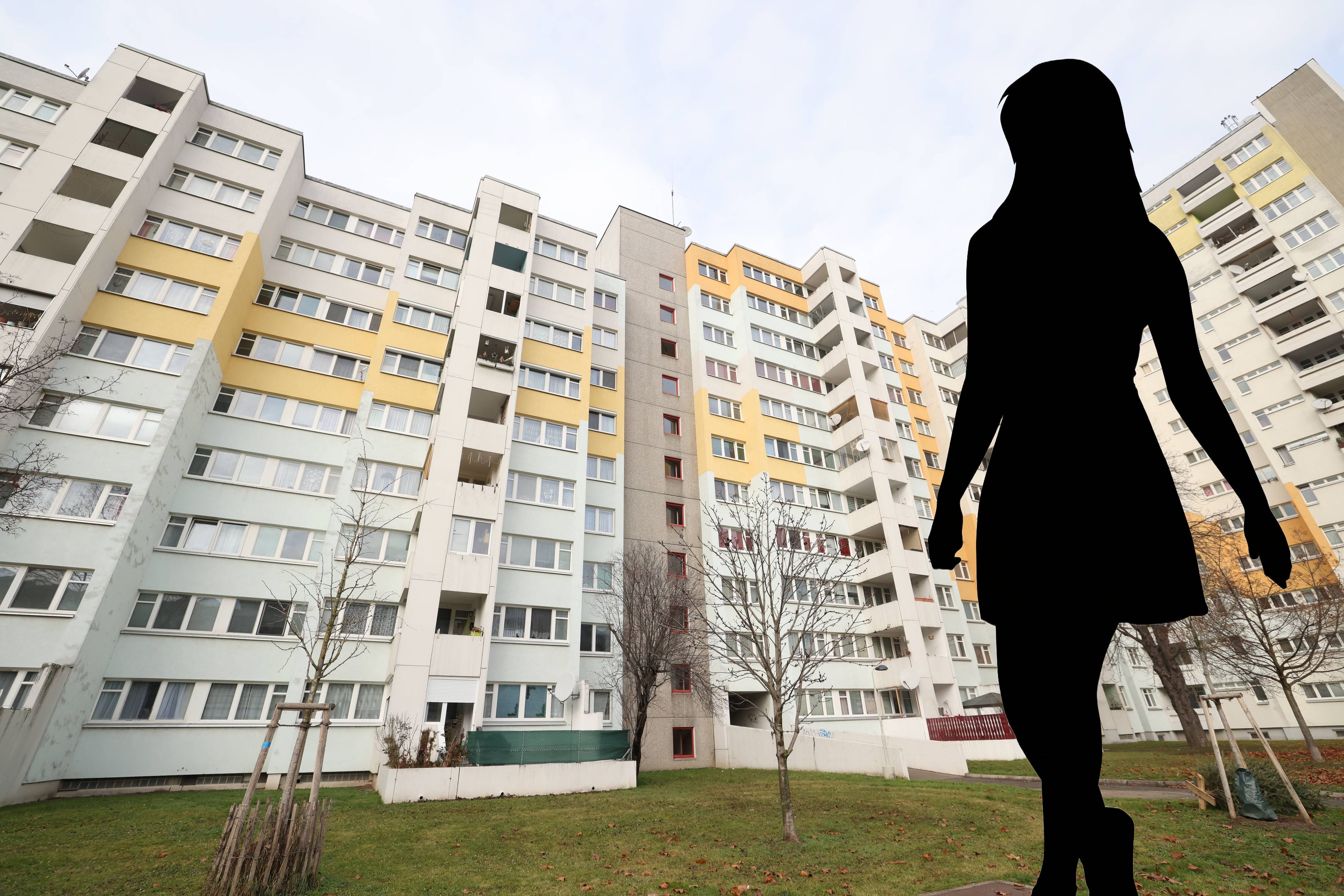 Mädchen prügelten Opfer in Siedlung am Rennbahnweg in der Donaustadt in Wien. 